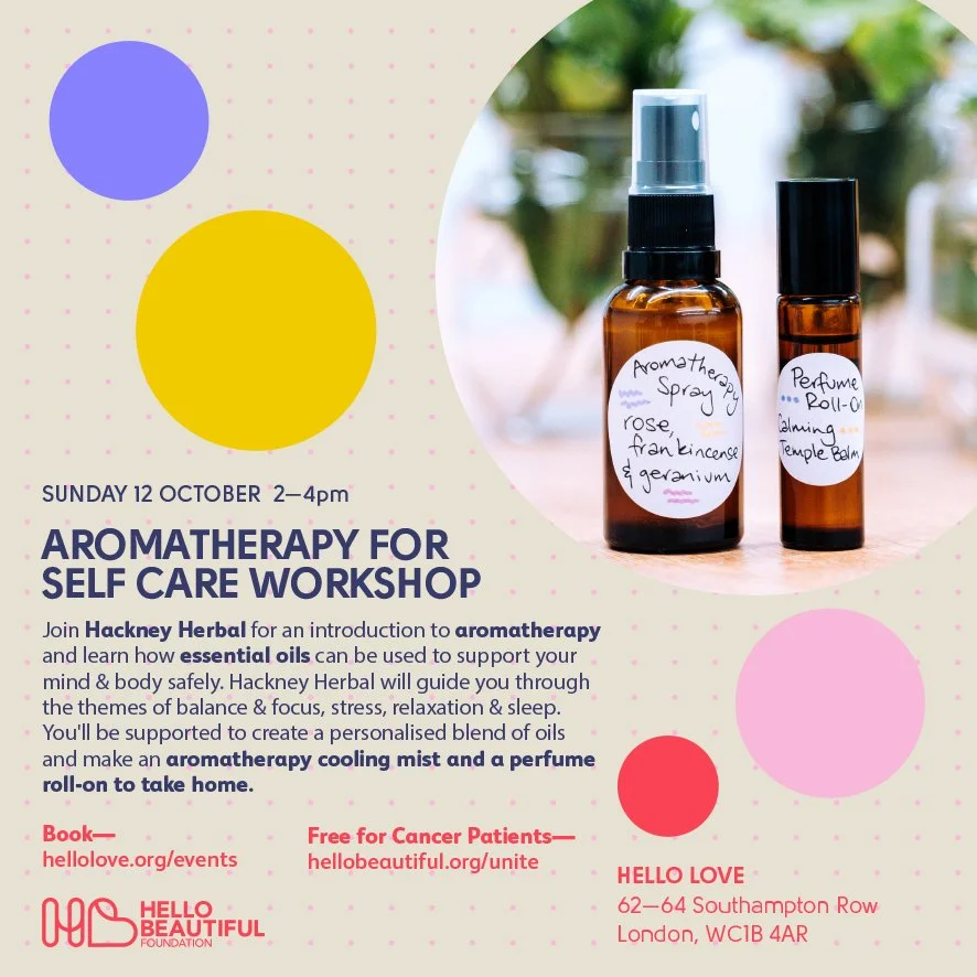 Aromatherapy for Self Care Workshop at Hello Love