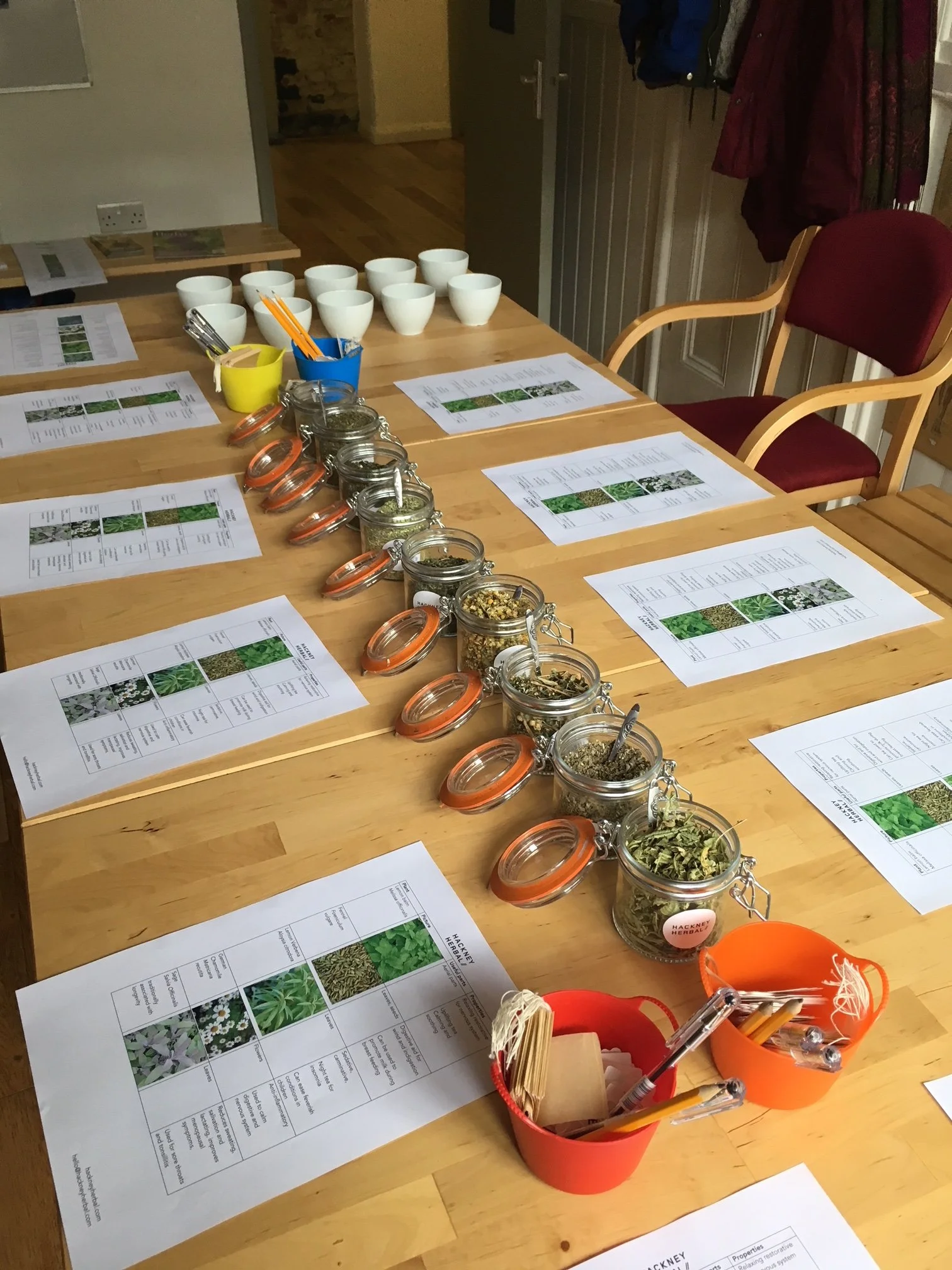 Hackney Herbal | Herbal Tea Table Set-up.JPG