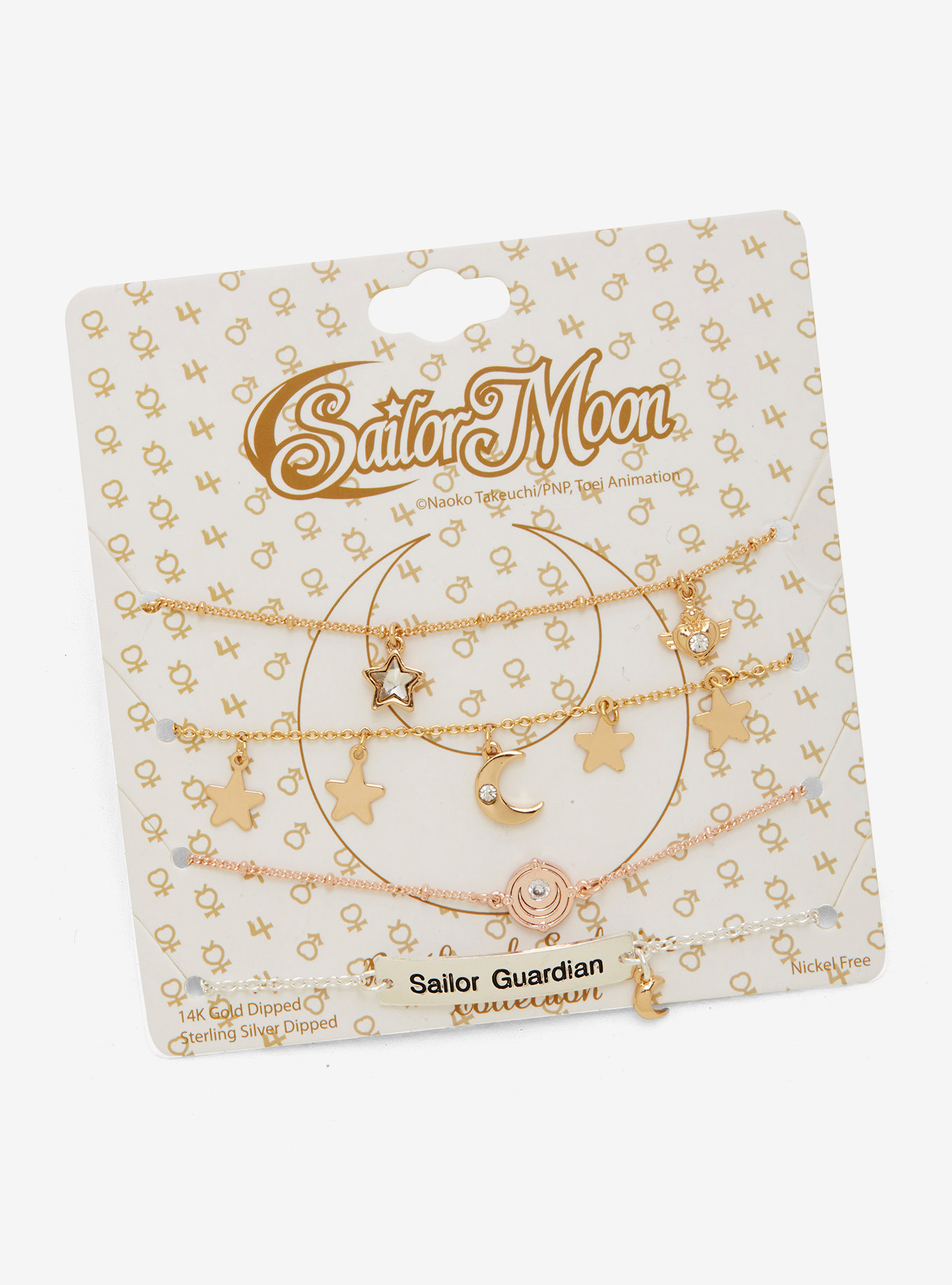 Sailor Moon Gold & Silver Bracelet Set
