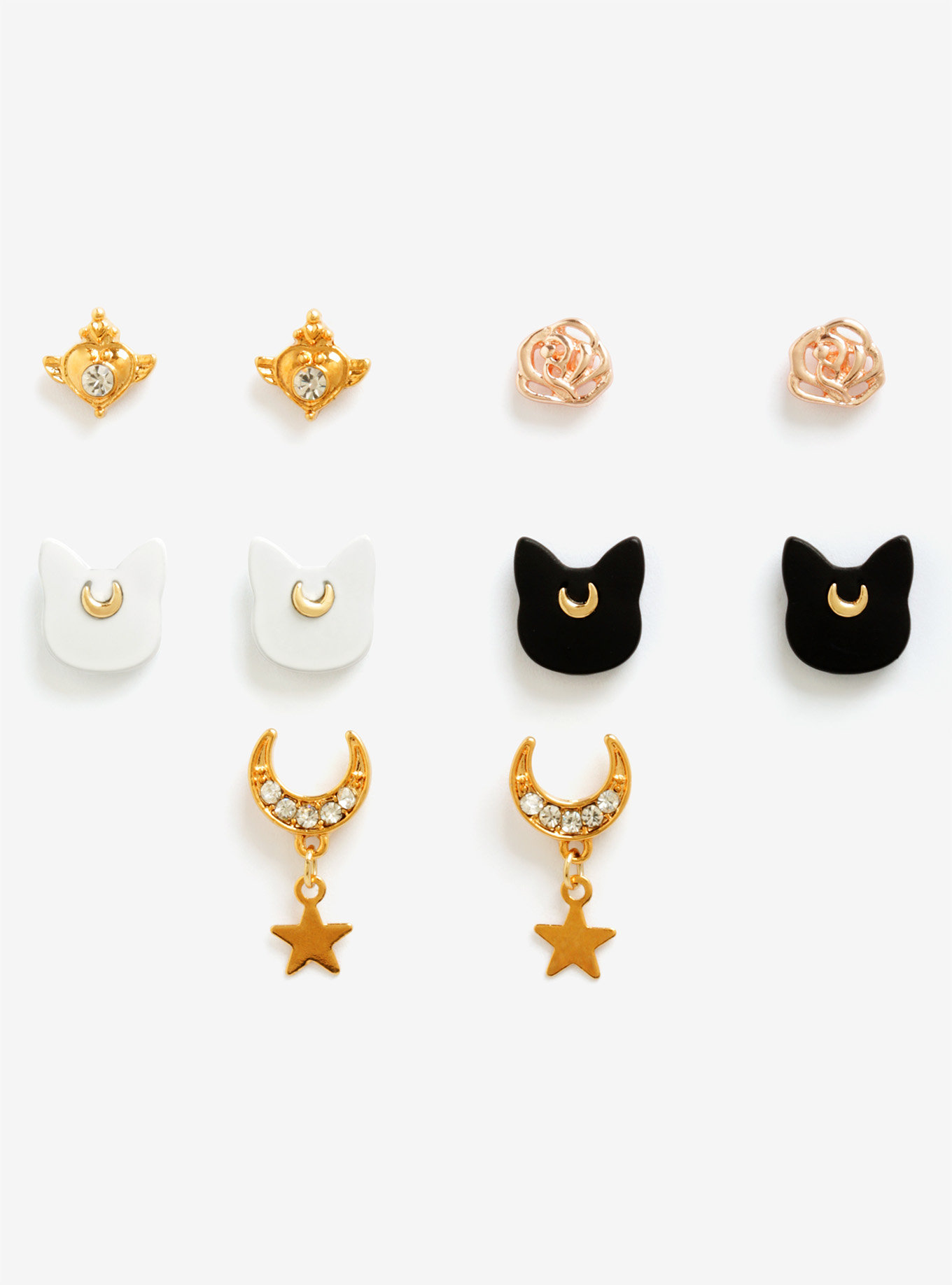 Sailor Moon Gold Earring Set