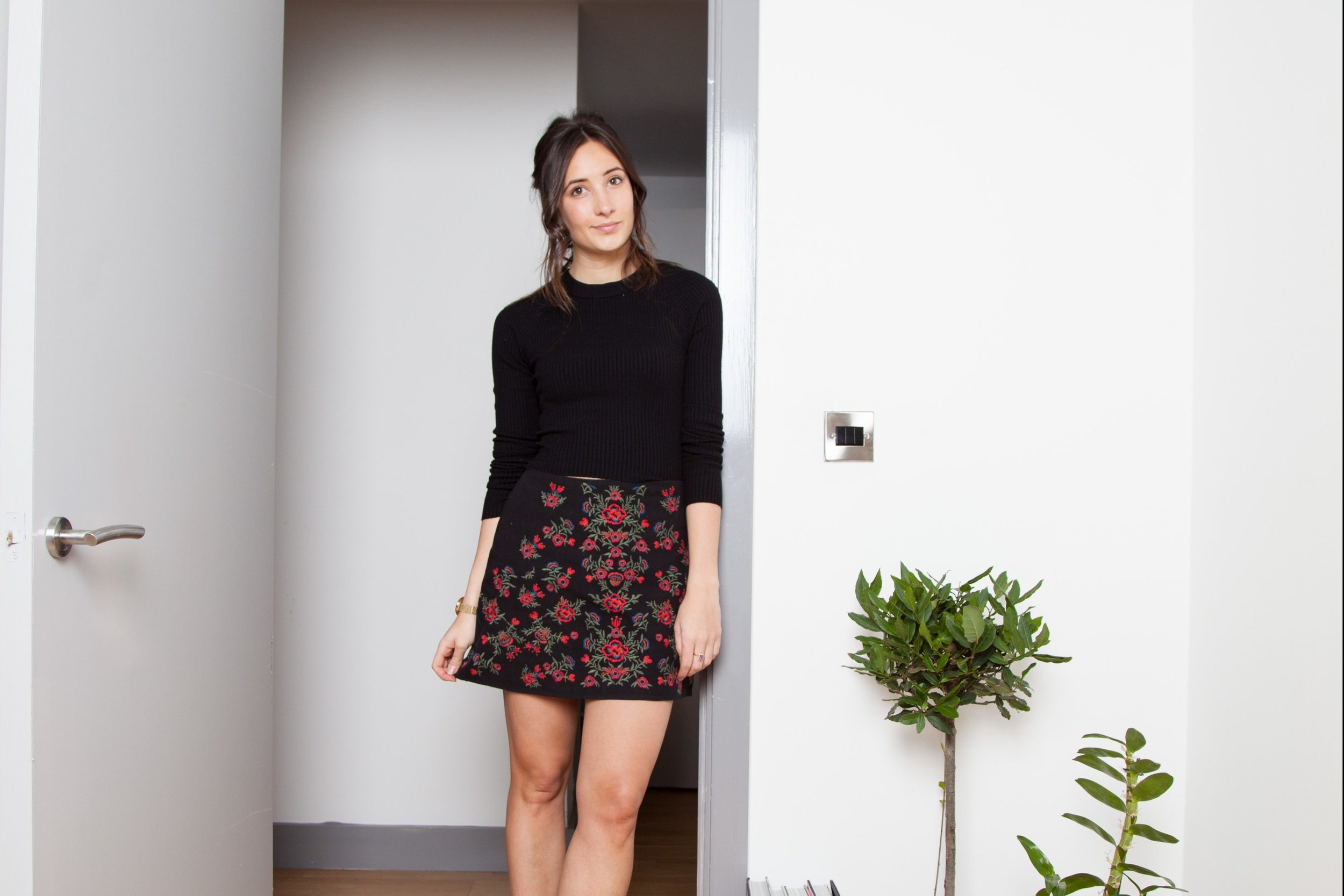 Embroidered flower power