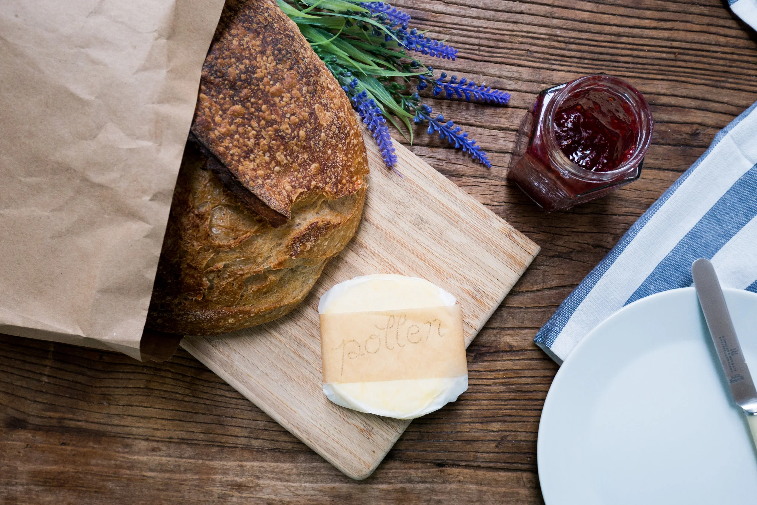 A bread, butter, jam breakfast is best
