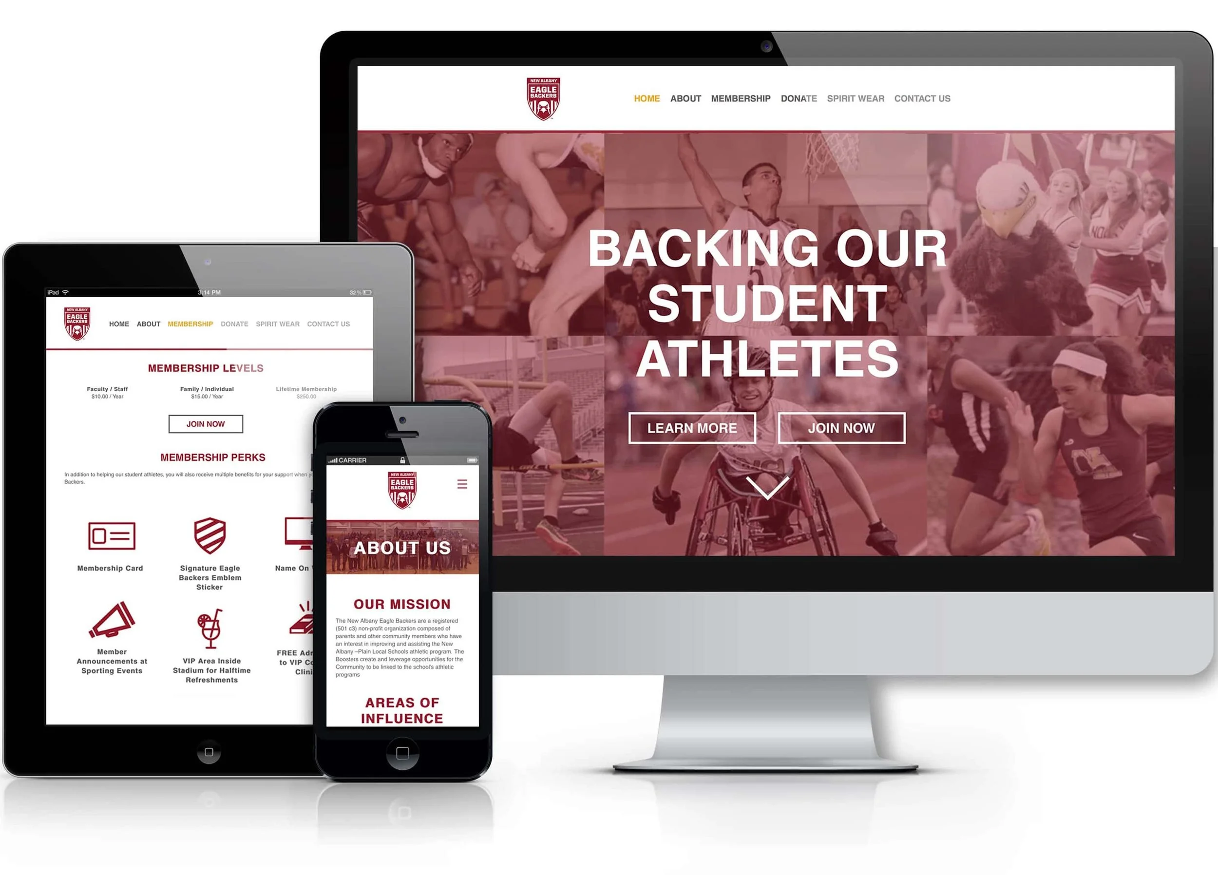 New Albany Eagle Backers Website Mockup.png