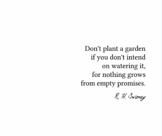 Being positive is constant work, like caring for a plant. It needs to be watered daily. 