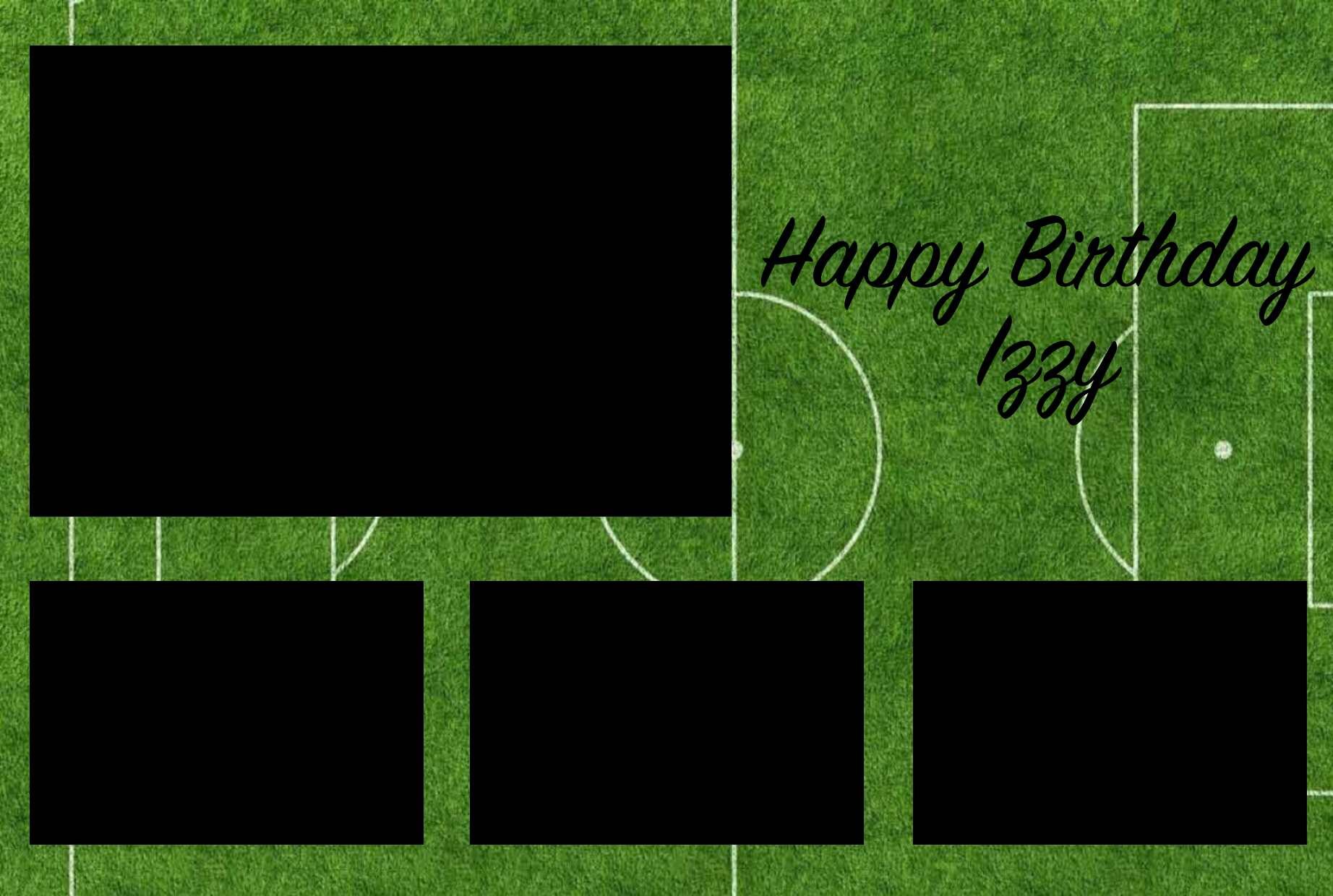 Football themed photo booth template