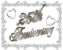 25th Wedding Anniversary design