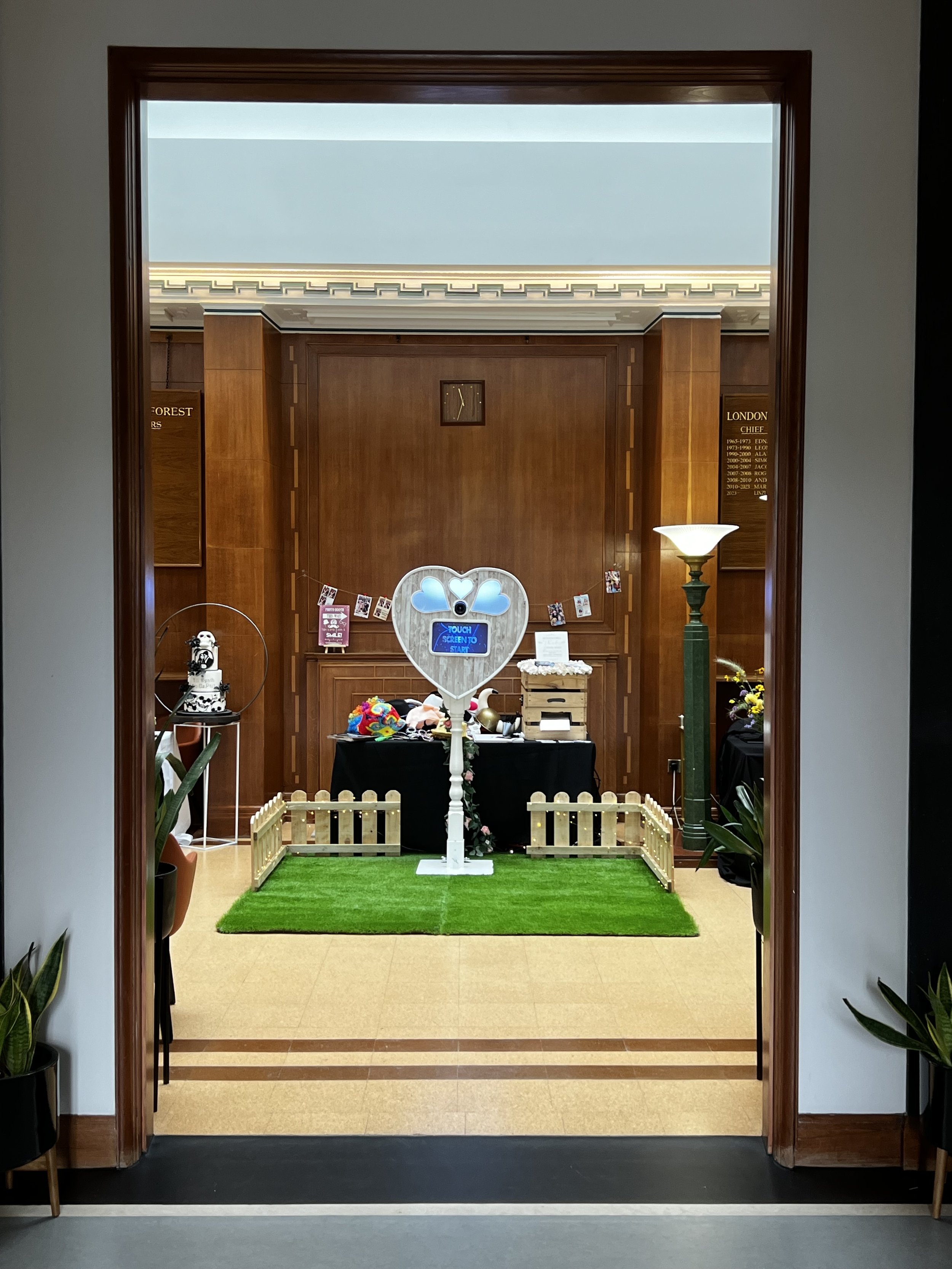 Rustic Heart Shaped Booth at Walthamstow Town Hall