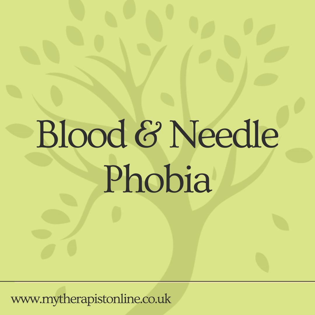 Blood and needle phobia treatment using CBT therapy for fear of needles