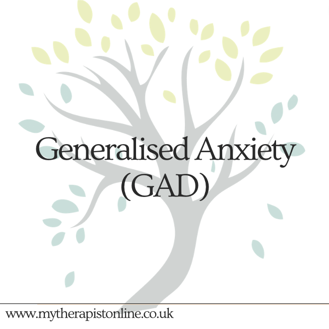 Generalised Anxiety Disorder UK Online Therapy My Therapist Online