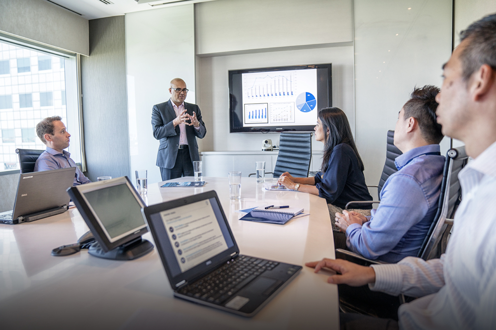 Customer service also looks like reflecting on performance, updating strategy, and deploying key learnings back to the field. Photo courtesy of Kuehne + Nagel International AG. 