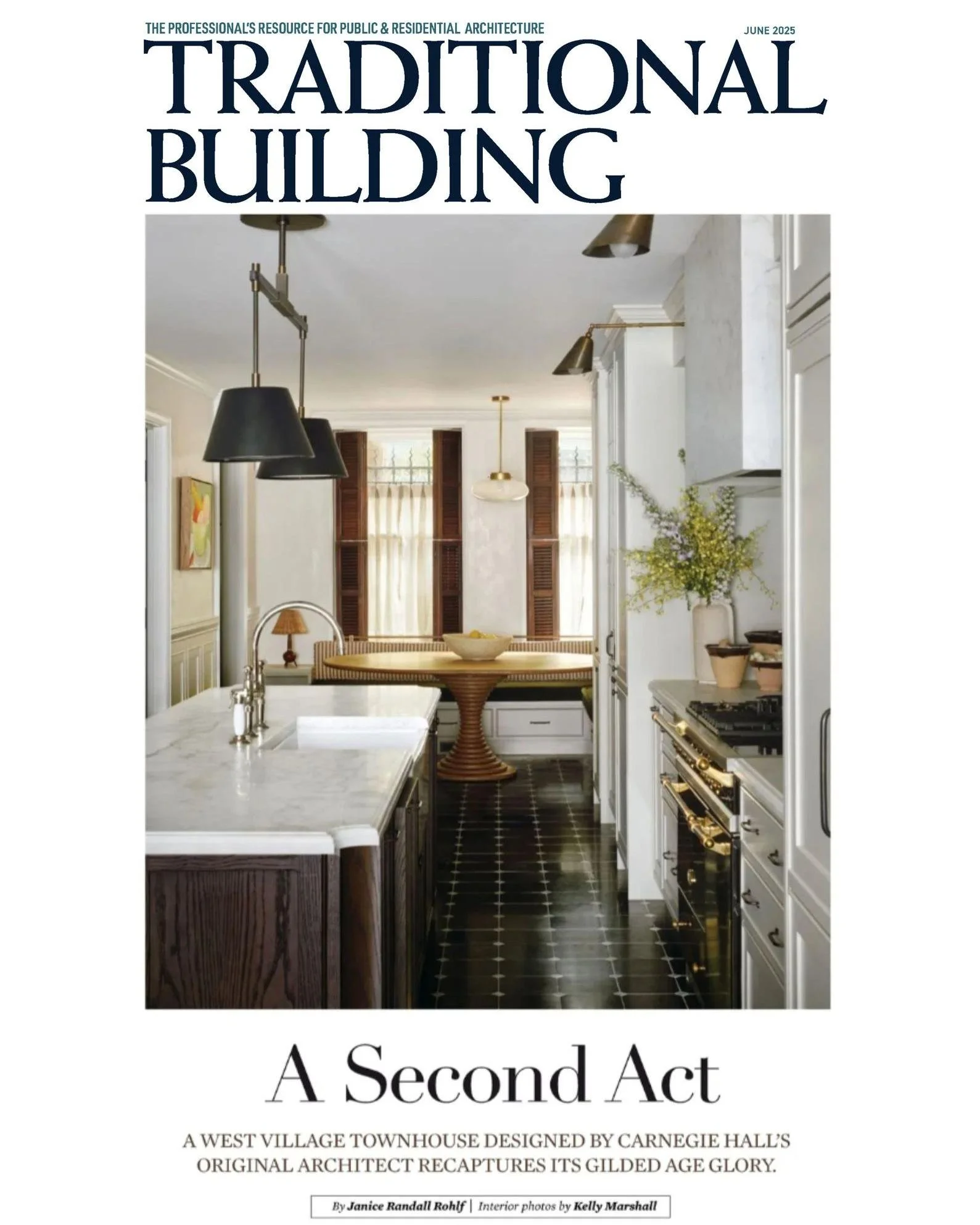 Proud to have our West Village Townhouse published in this month's @traditionalbuildingmagazine. Thank you to Janice Rohlf for the lovely article and insight into the building's original architect, William Tuthill.
The project had many collaborators 