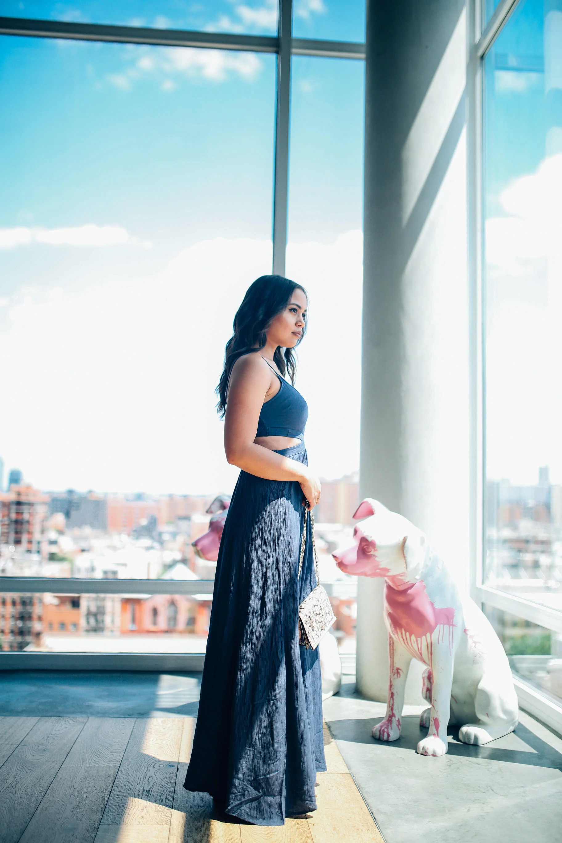 AERIE MAXI DRESS WITH CUTOUTS 