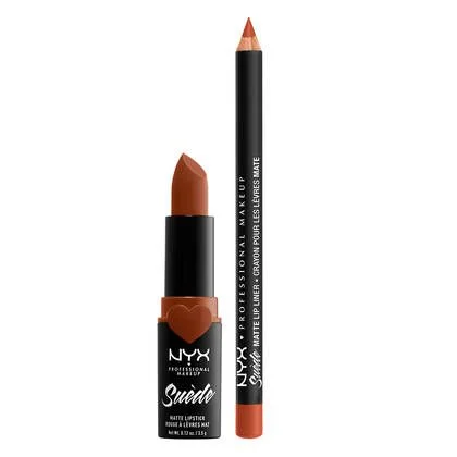 NYX SUEDE MATTE LIPPIE DUO - PEACH DON'T KILL MY VIBE