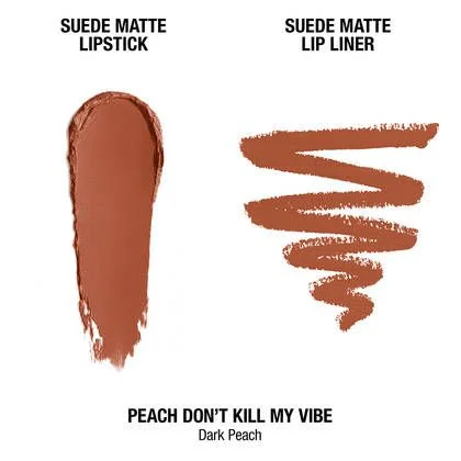 NYX SUEDE MATTE LIPPIE DUO - PEACH DON'T KILL MY VIBE