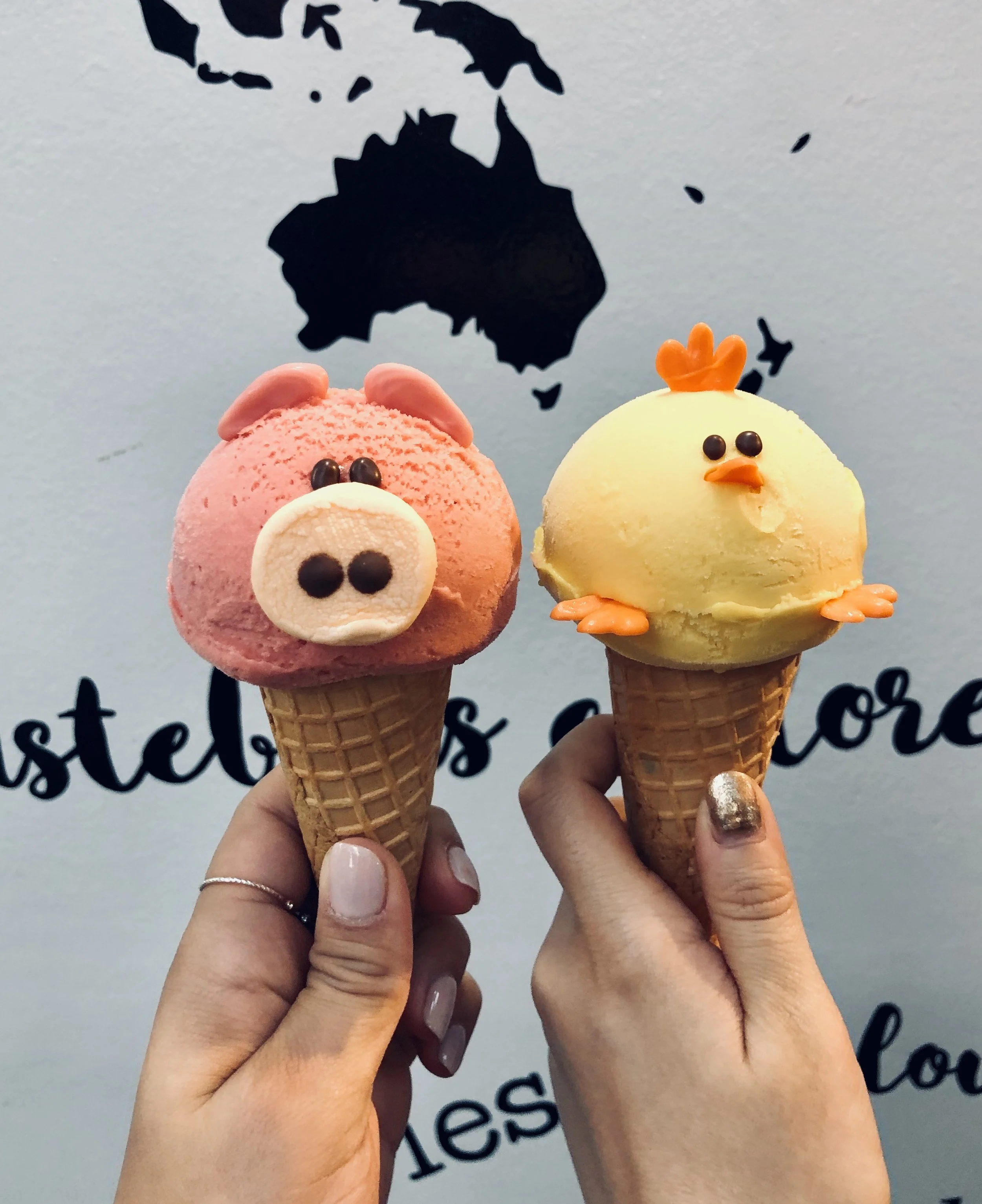 Super Kawaii (cute) animal gelato