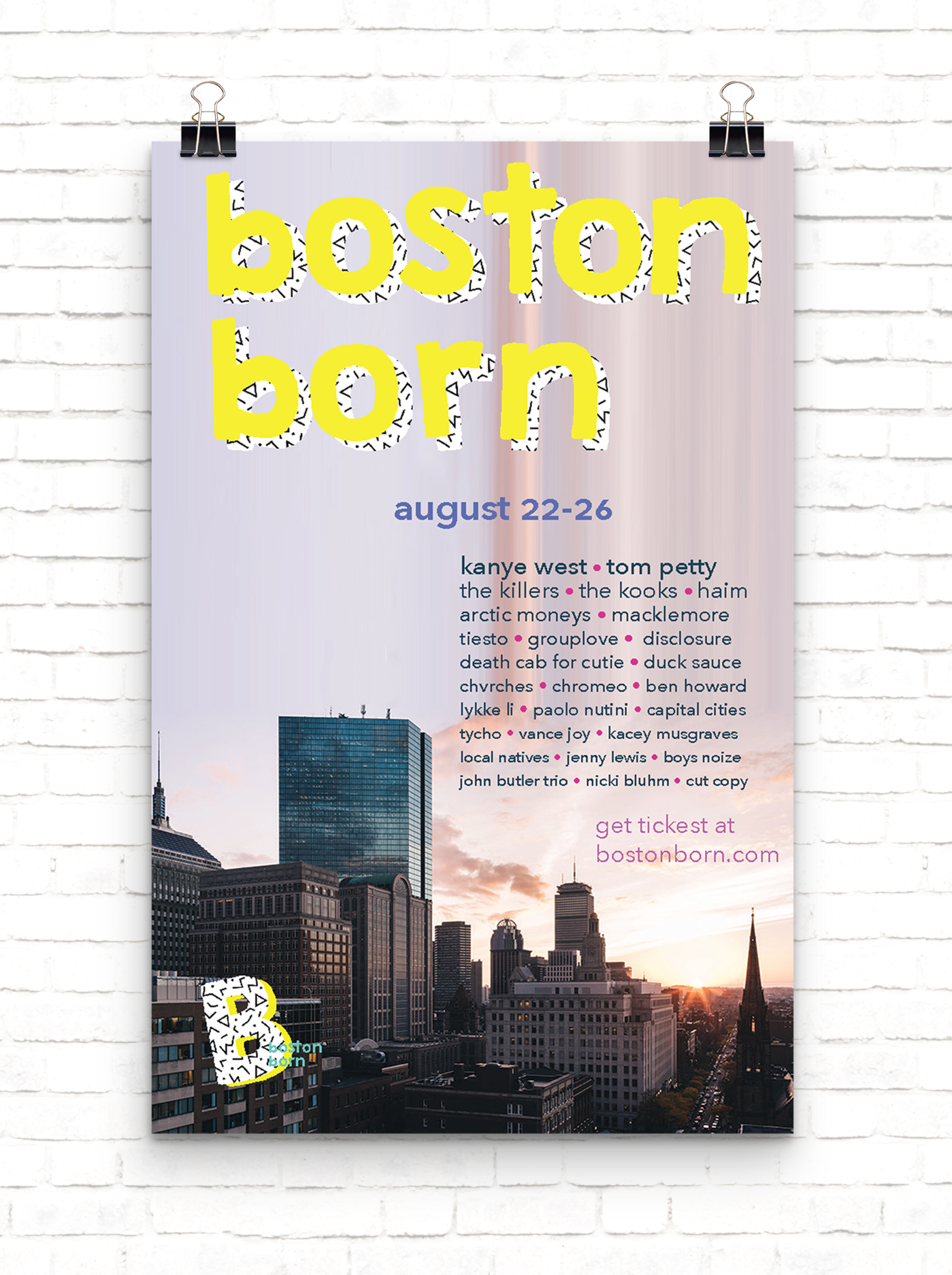 :poster for a sadly fake music festival