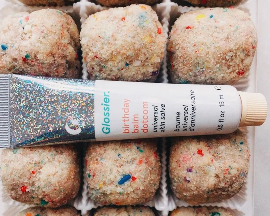 Glossier: Momofuku Birthday Balm Dot Com Collaboration & Mixtape 