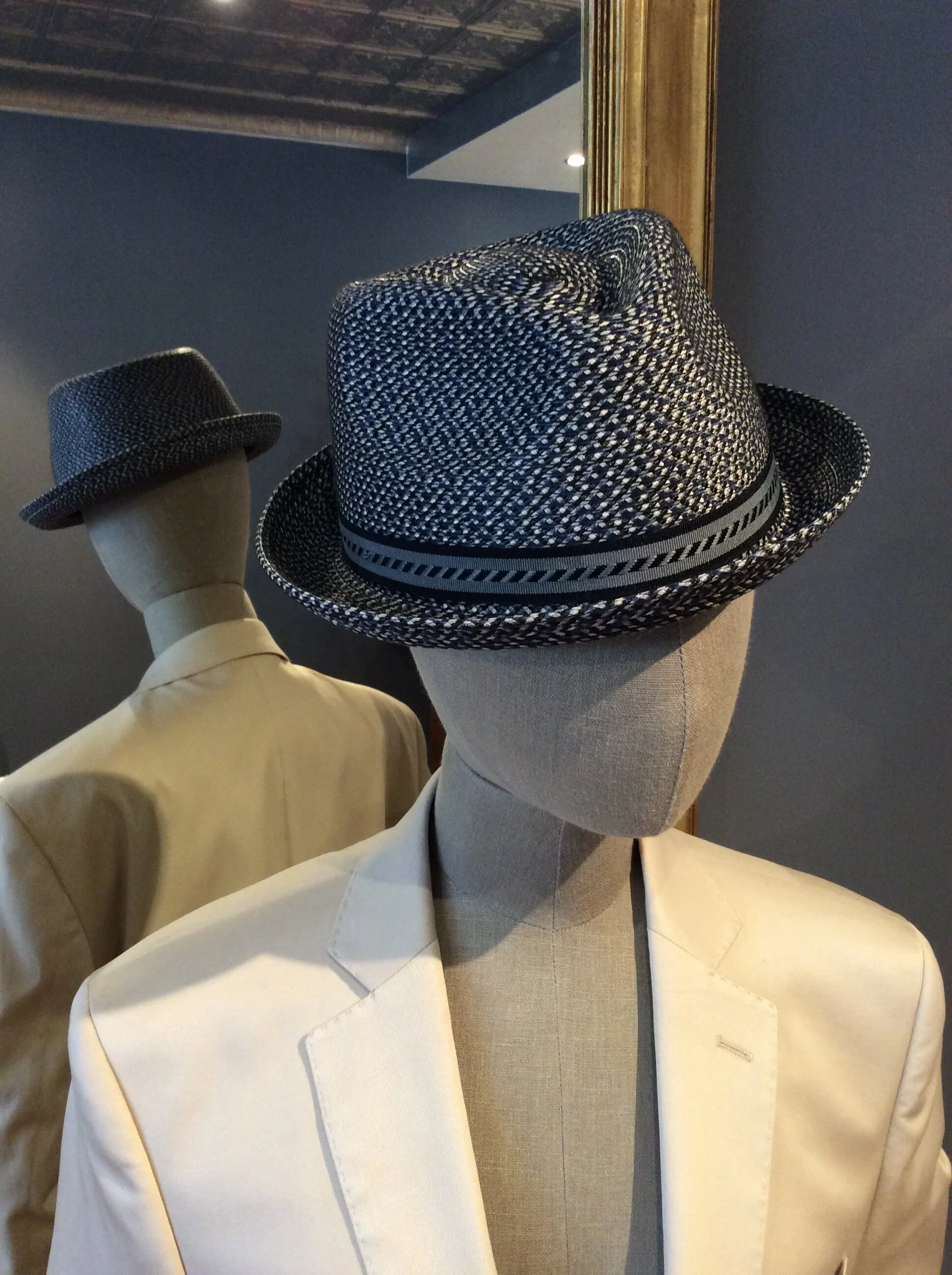 Bailey's Men's Trilby Woven Hat, Skydiver Blue, Size Large 