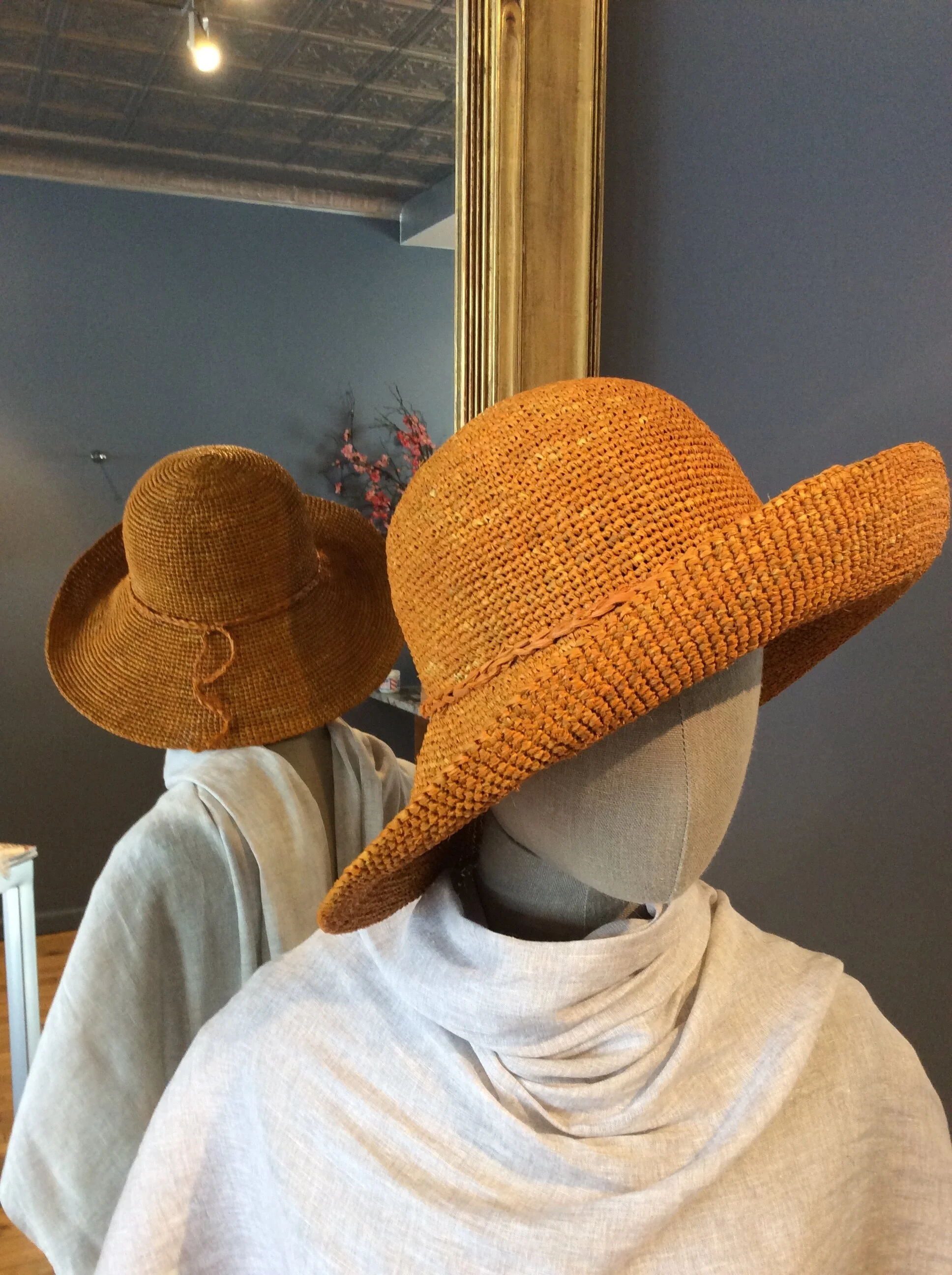 Ladies Woven Beach Hat - Small