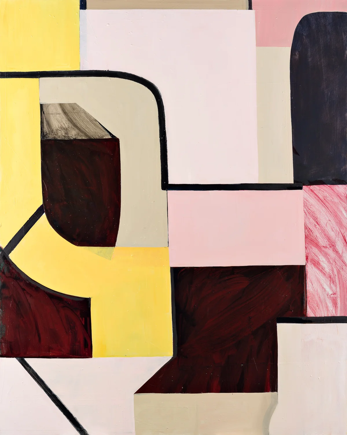 Rebekah Goldstein, Like I Knew I Would, Oil and Acrylic on Canvas, 65” x 52,” 2017