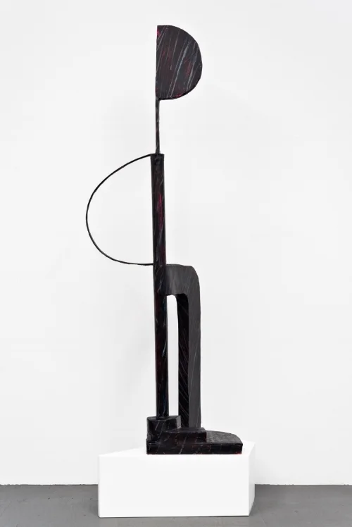 Rebekah Goldstein, Flying Solo, 2017, 84 x 30 x 20 Foam, Paper, metal, paper mache, acrylic paint, oil paint