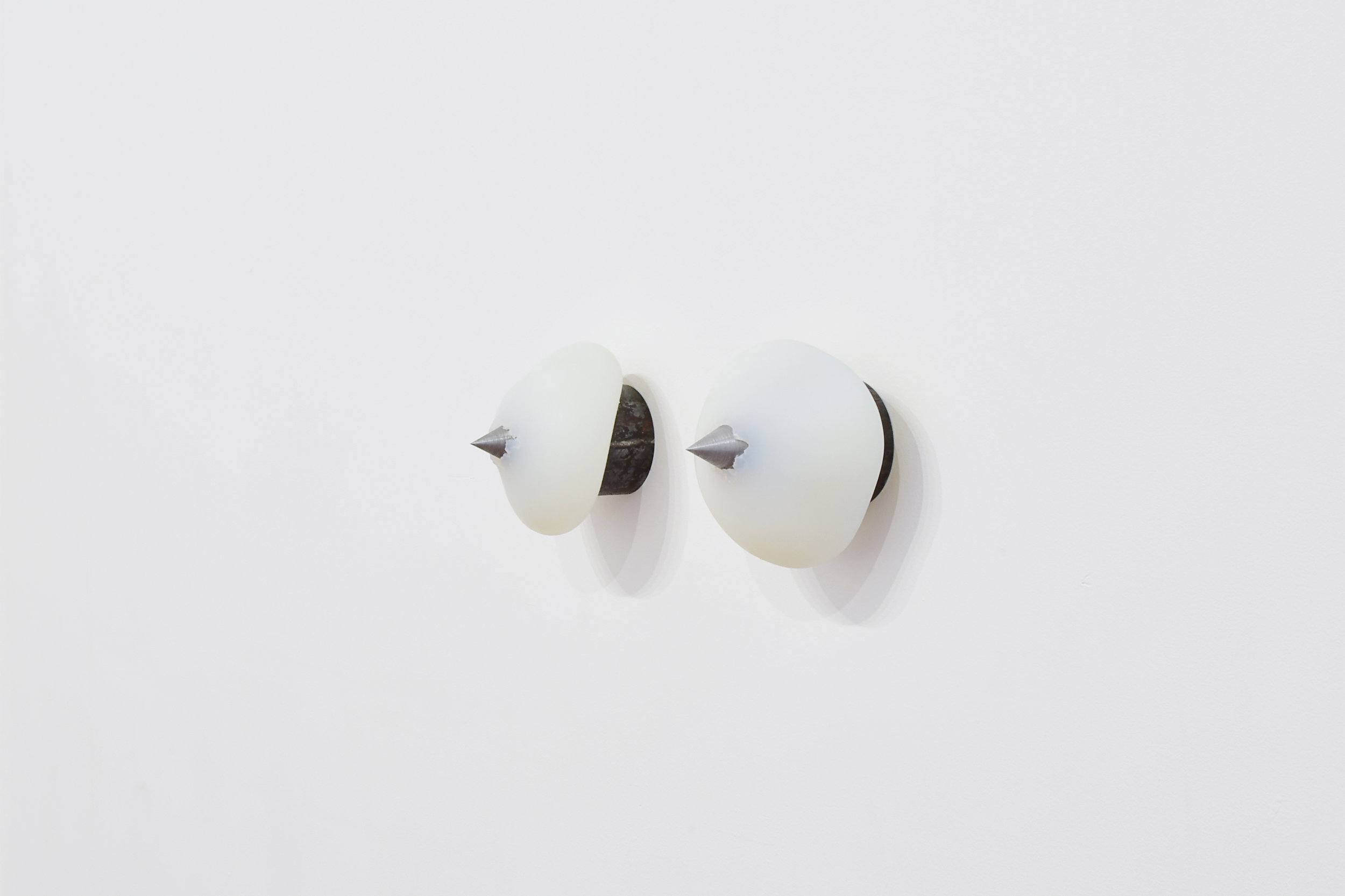 Gabriella Loeb, Rigged for Pleasure, 2017 Semi-clear silicone, steel