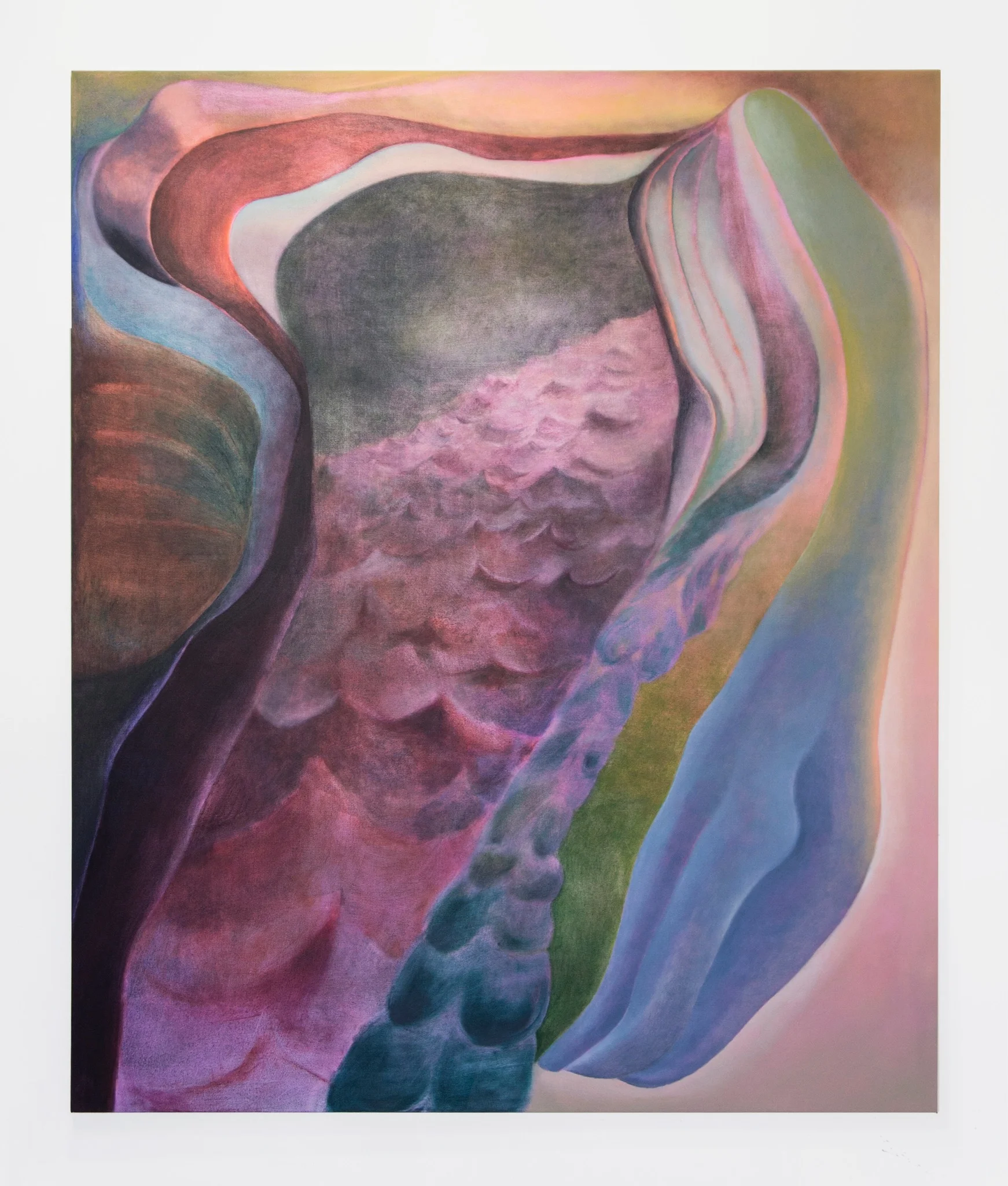 Untitled (Egress) , 2017, Oil and wax on canvas, 60 x 72 inches