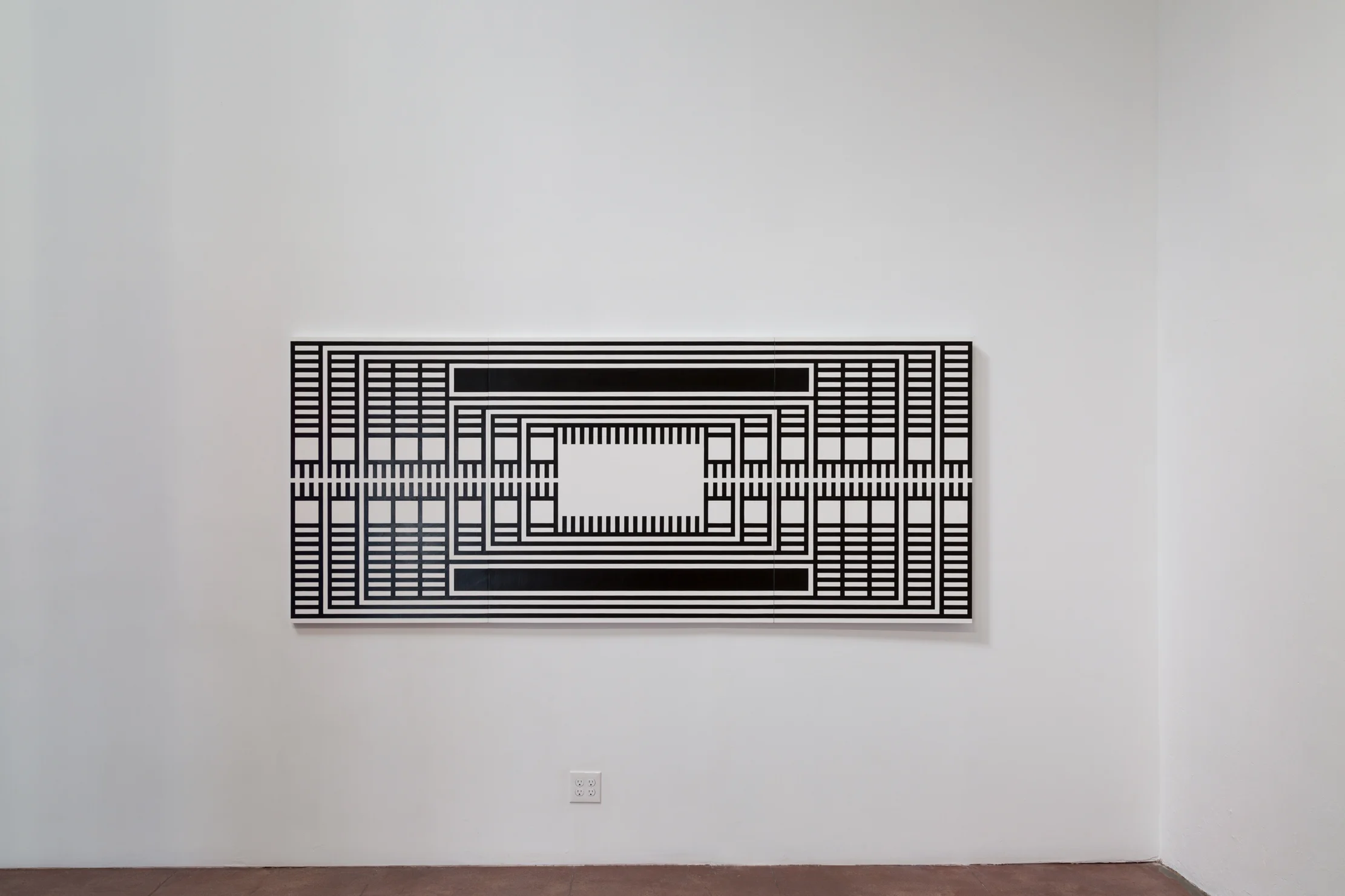Radio Stall , Scrimshawed Acrylic on Panel, 47” x 109” (Triptych), 2013
