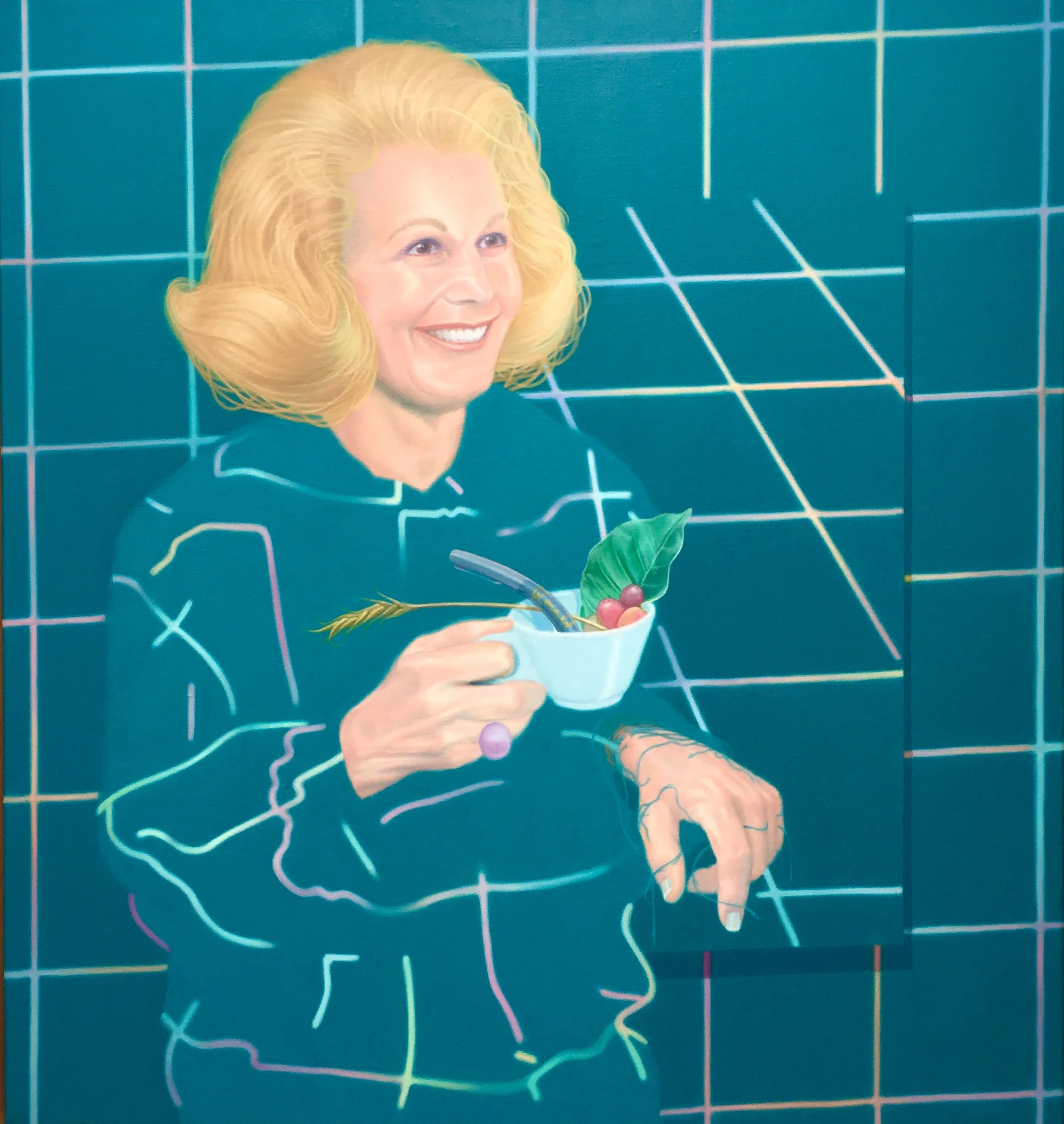 Jake Kean Mayman, Joan Quigley (Zero Years) , 2017, Oil on Linen, 36 ½” x 34 ¼”