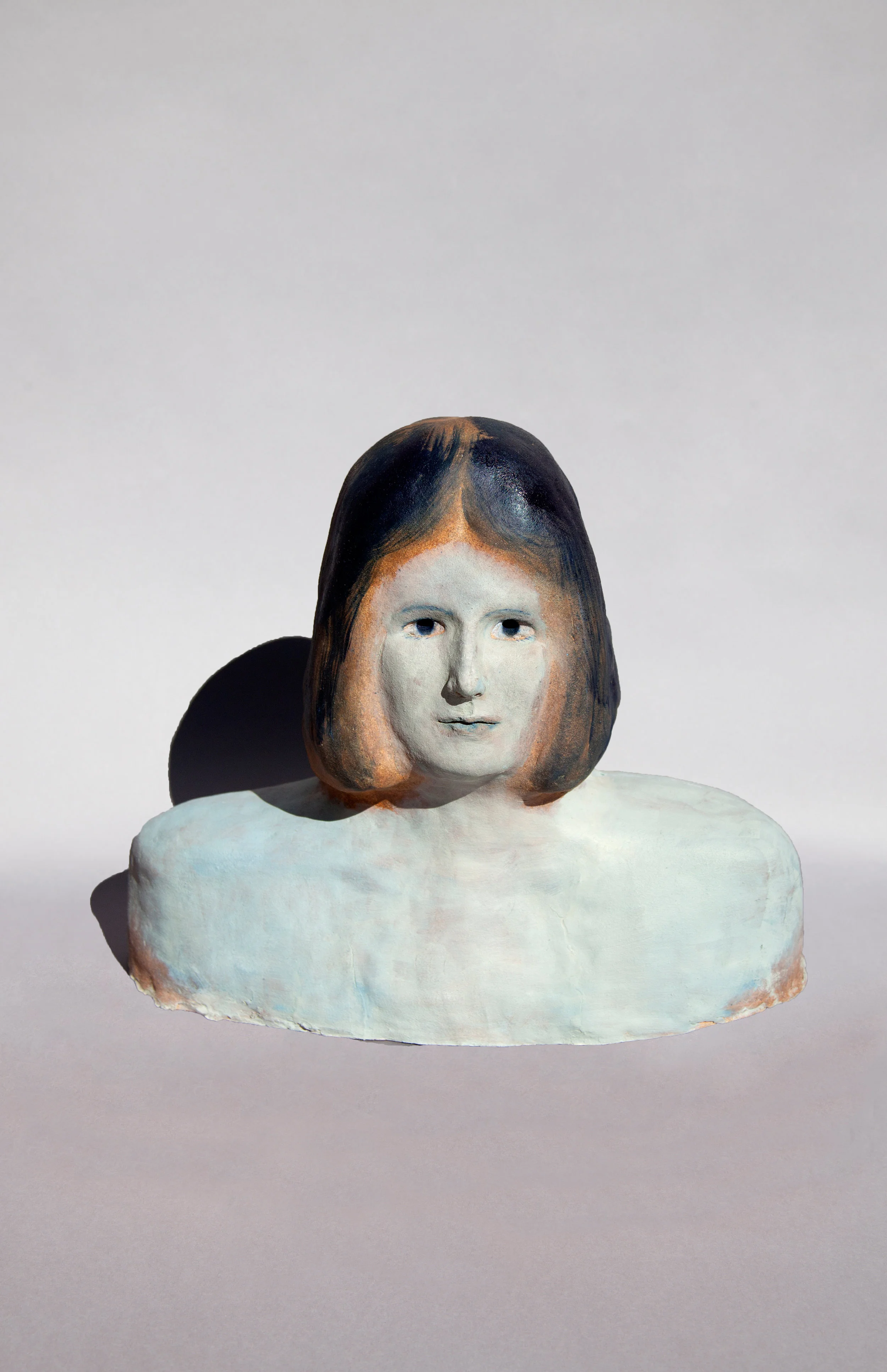 Man By Sea, Painted Ceramic, 2017 15.5HX18.5X8D