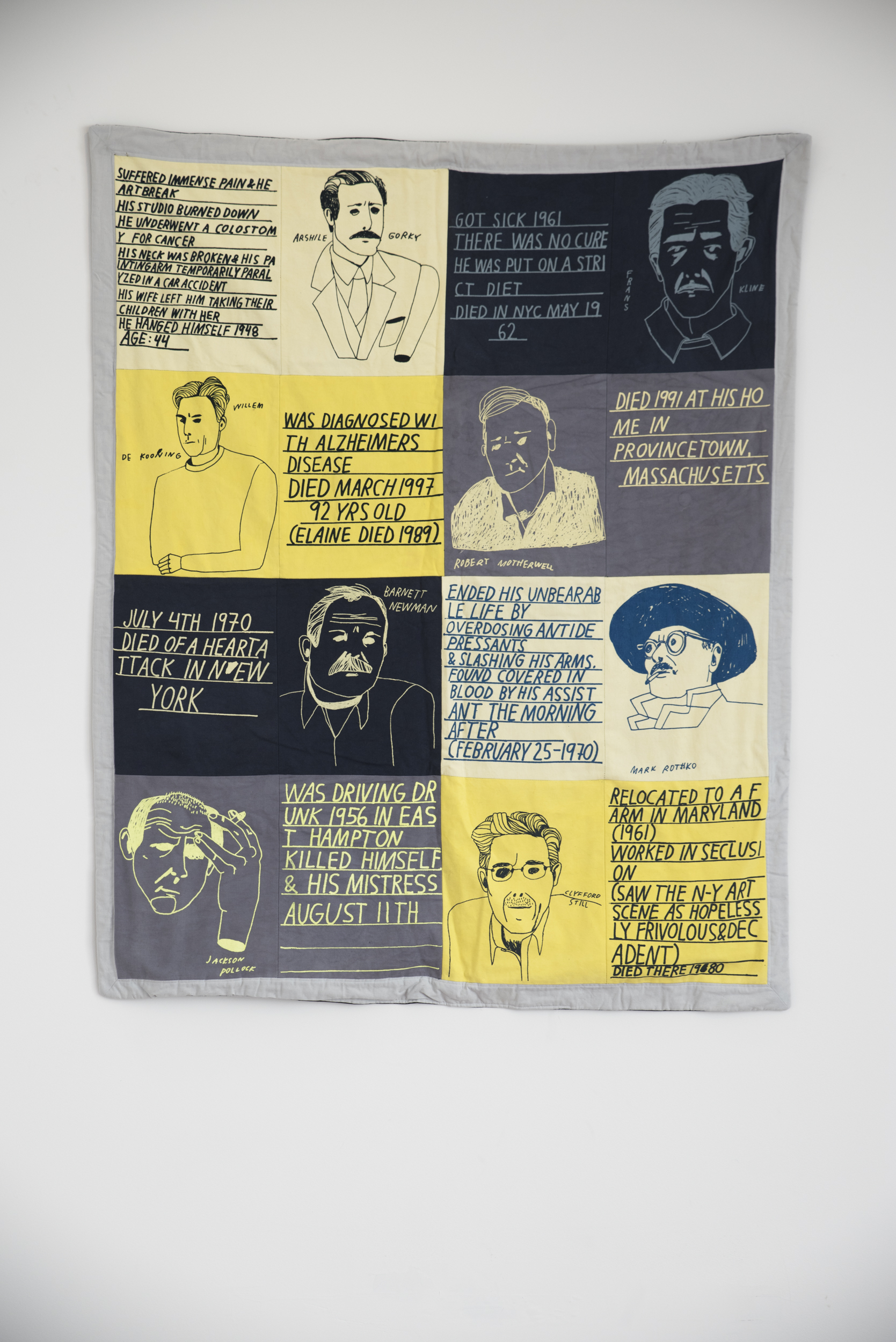 Anna Nordstrom How did they die? , 2010 Screen print on cotton