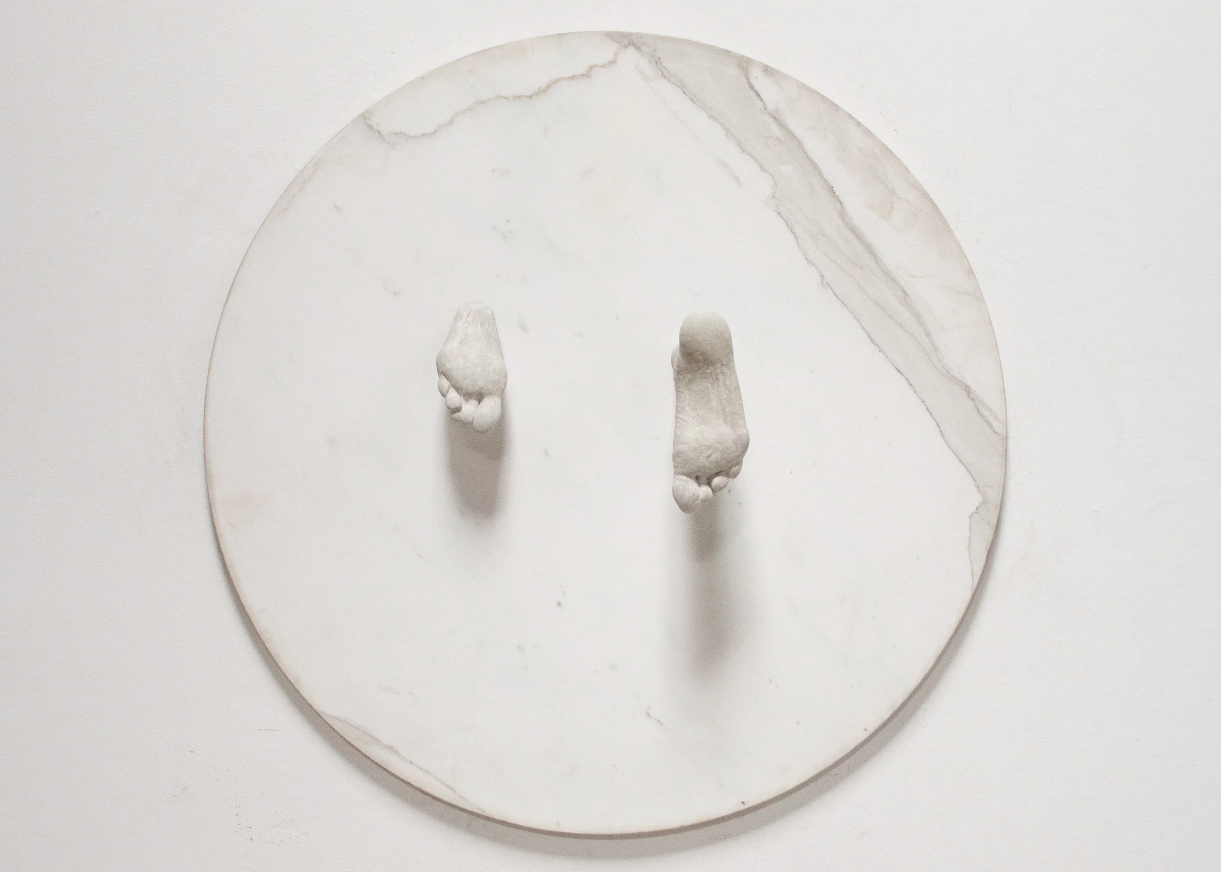Steve Hash, Liminal II, 2018, Marble, Concrete, 46” x 46” x 6”