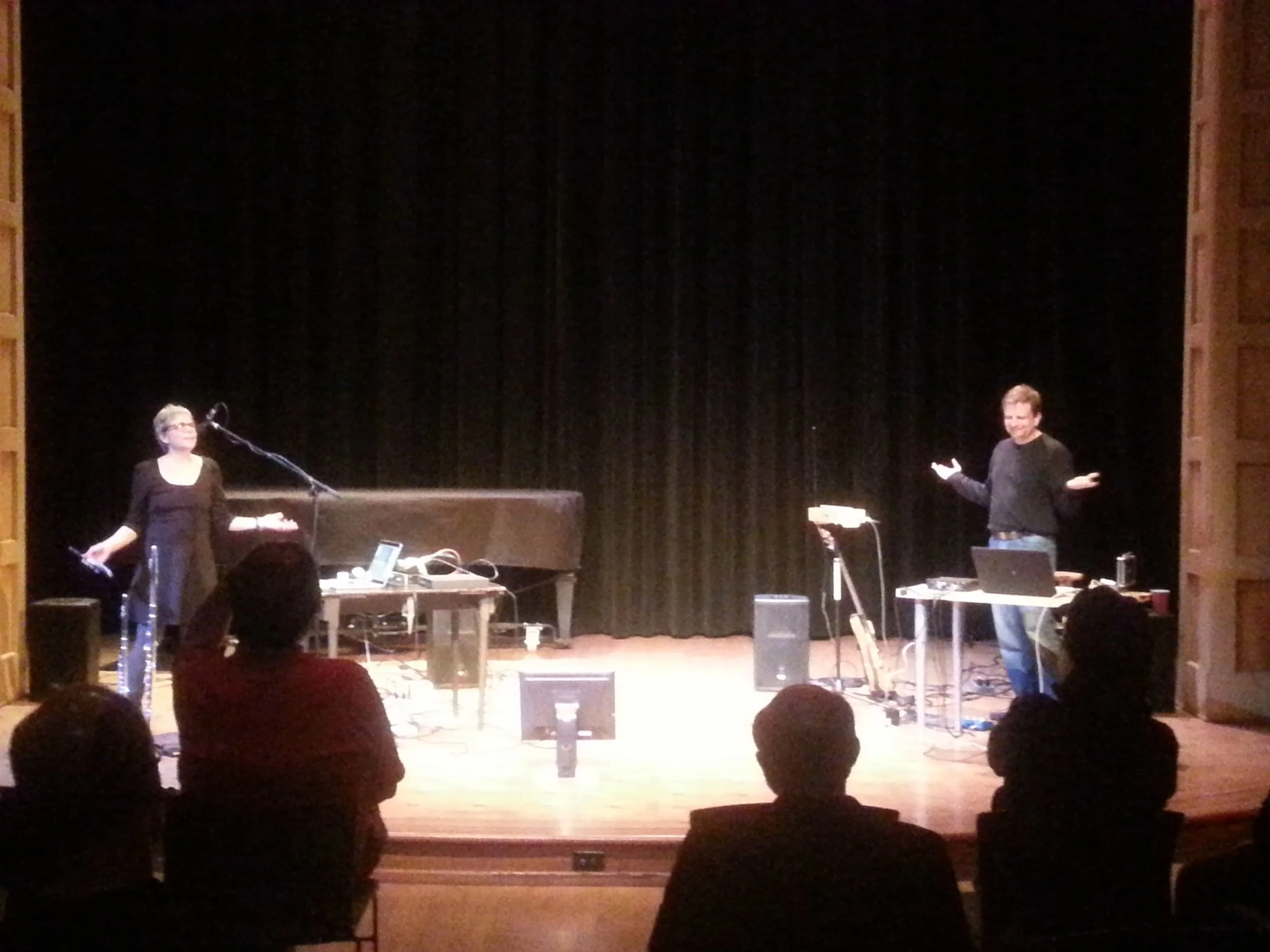 Performing with Anne LaBerge in Seattle (2014)