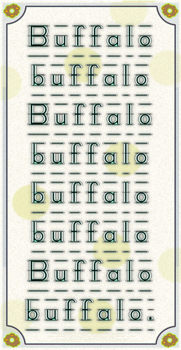Buffalo 8X - after Dmitri Borgmann