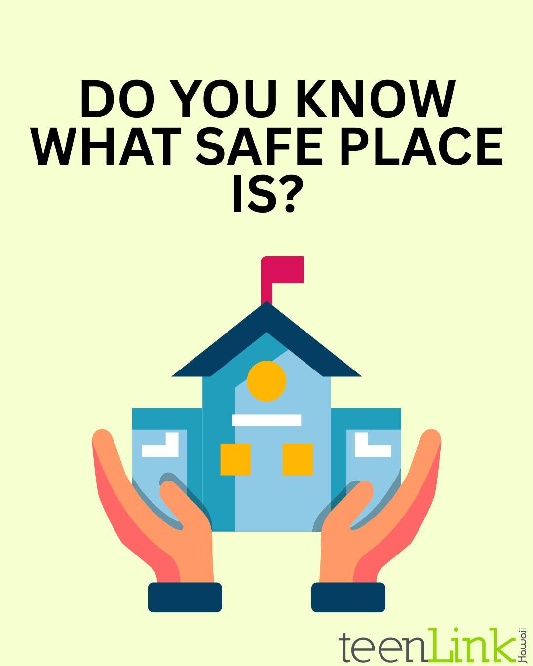 Safe Place is a national outreach and prevention program for youth 17 and under who need immediate help or a safe space. Established businesses and organizations display this yellow Safe Place sign so young people can quickly get connected to support
