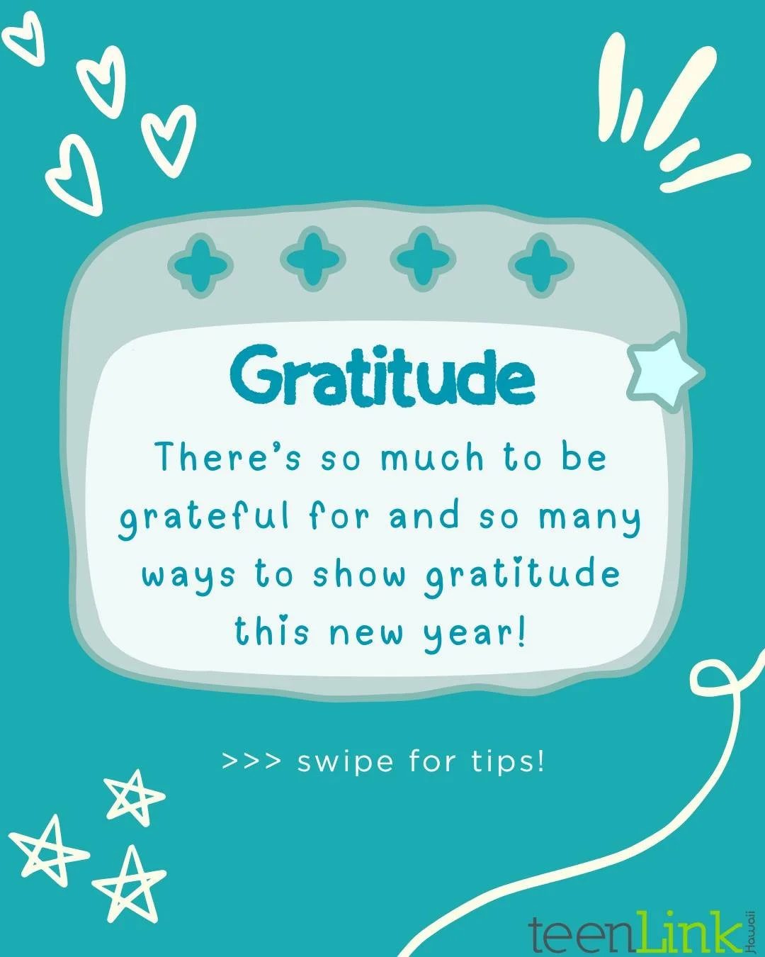 Let's start this year by showing gratitude in our everyday moments!