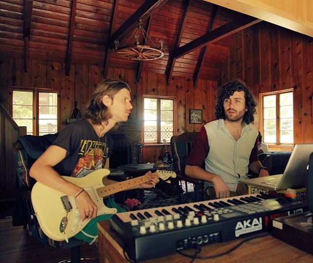 Some pics from back when we were writing &ldquo;All Possible Futures&rdquo; and my hair looked like noodles - LA &amp; Australia circa 2012-13 - Also someone managed to steal our Ivory coloured organ in the last pic (which took 4 people to move)