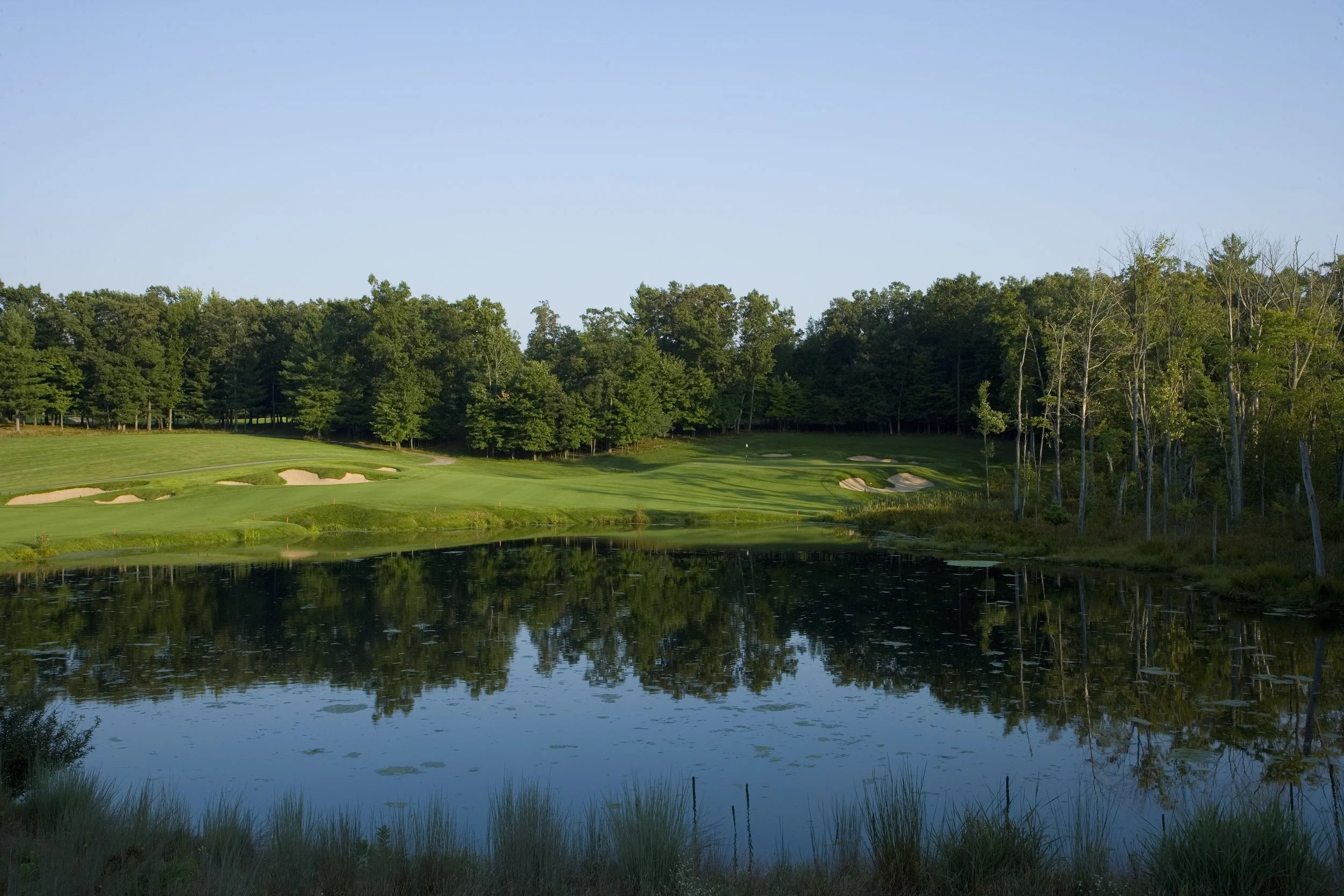 Pilgrim's Run / Hole 18 / Par 4 / 358 yards