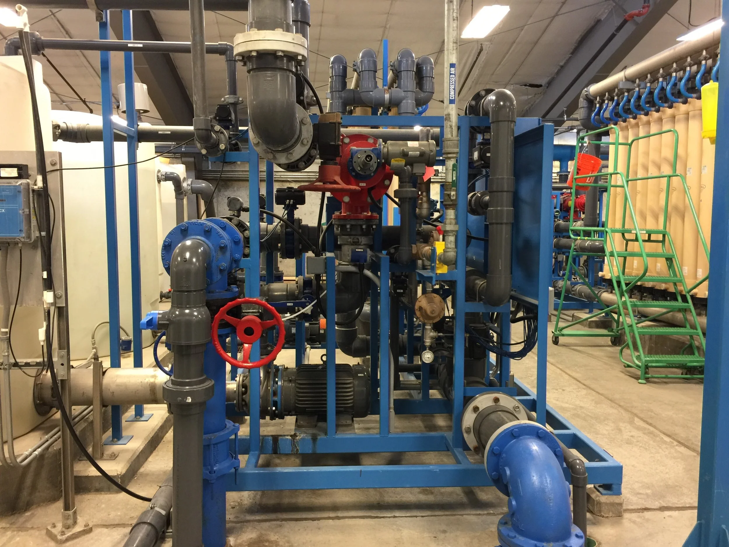 9. Control valve manifold for one treatment skid
