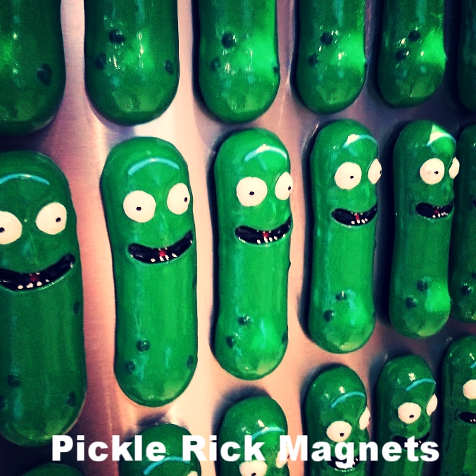 Pickle Rick Magnets