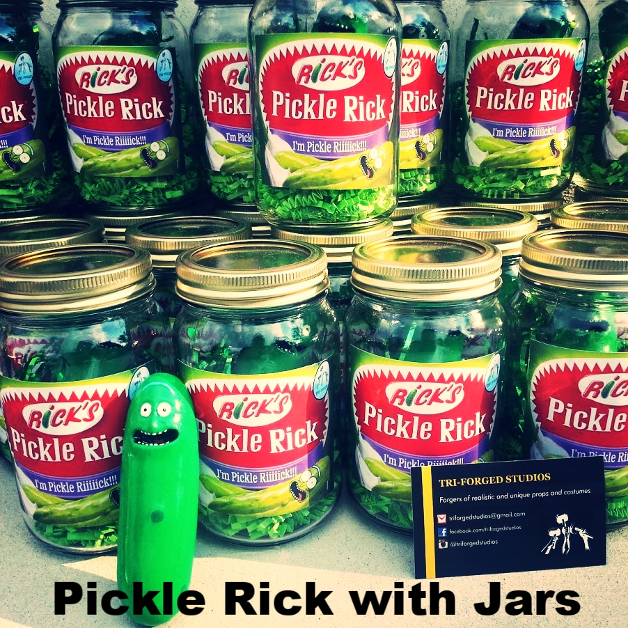 Pickle Ricks in Jars