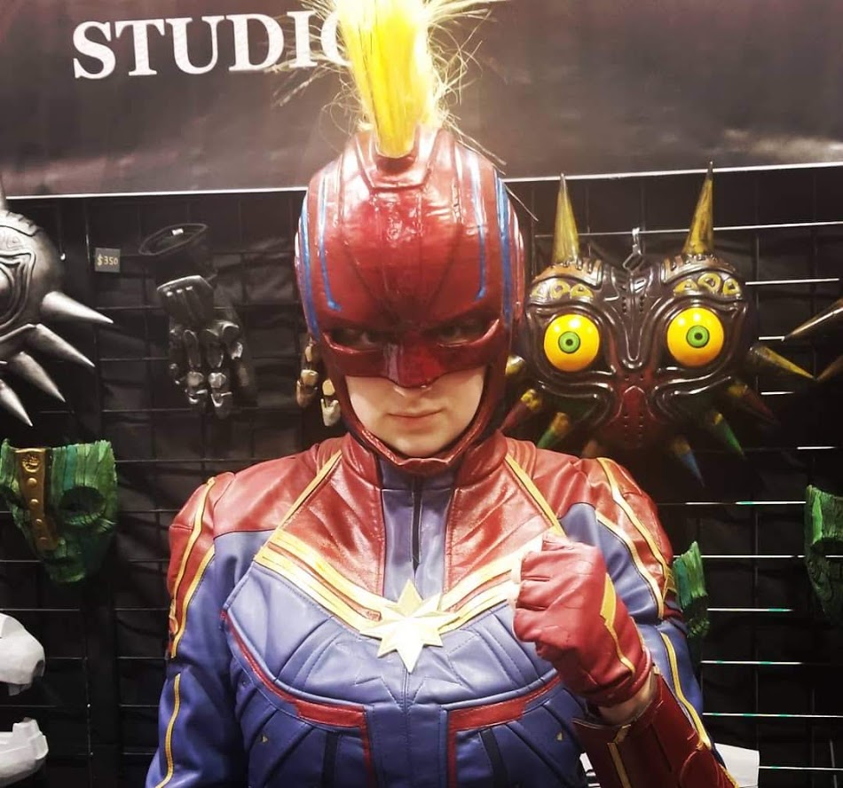 Captain Marvel Helmet 3D Print
