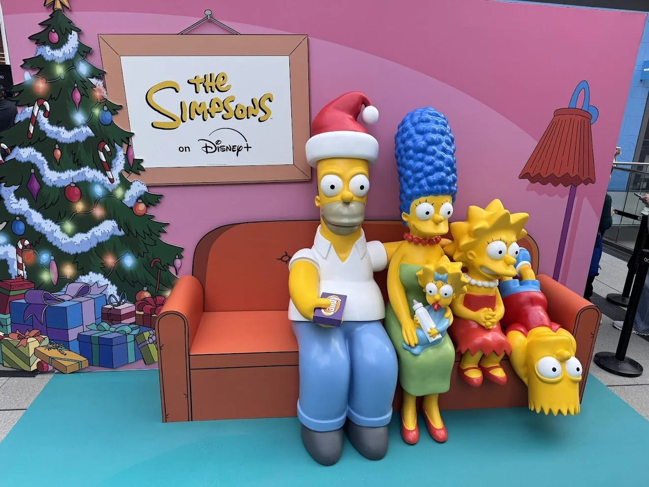 Oversized Homer Simpson Santa Hat