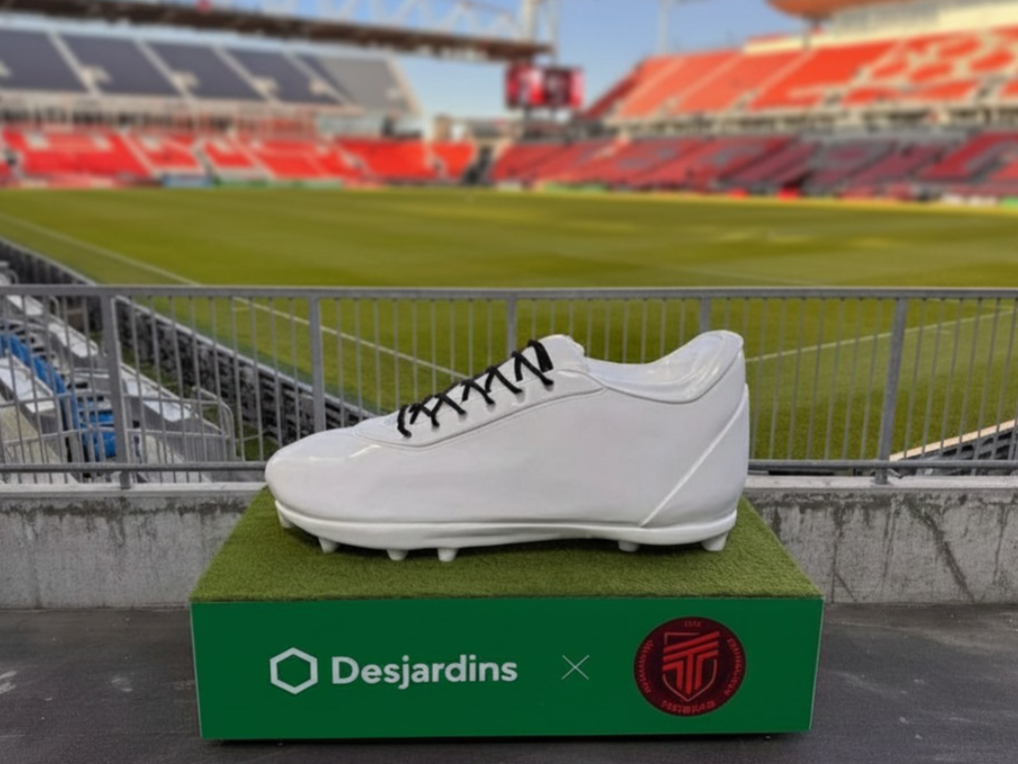 Desjardins - Giant Soccer Cleat Statue (2026)