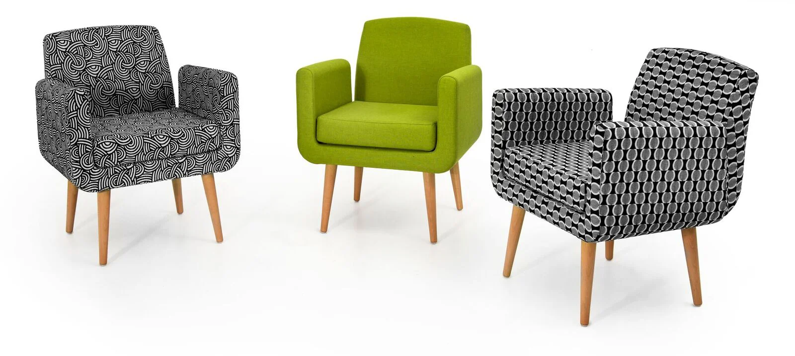 From left to right: Monochrome Accent Malibu, In Dreams Spring, Monochrome Accent Manilla