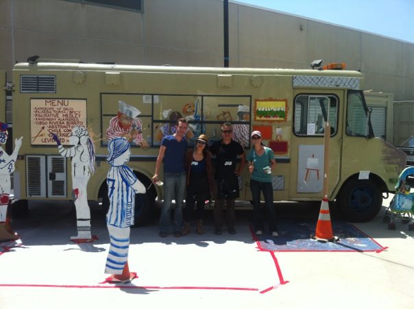 Family Day at Vincent Price Art Museum in Los Angeles Artists, from left to right: Cory Thering, Jeanny Sandoval, Albert Valdez, Julia Montgomery