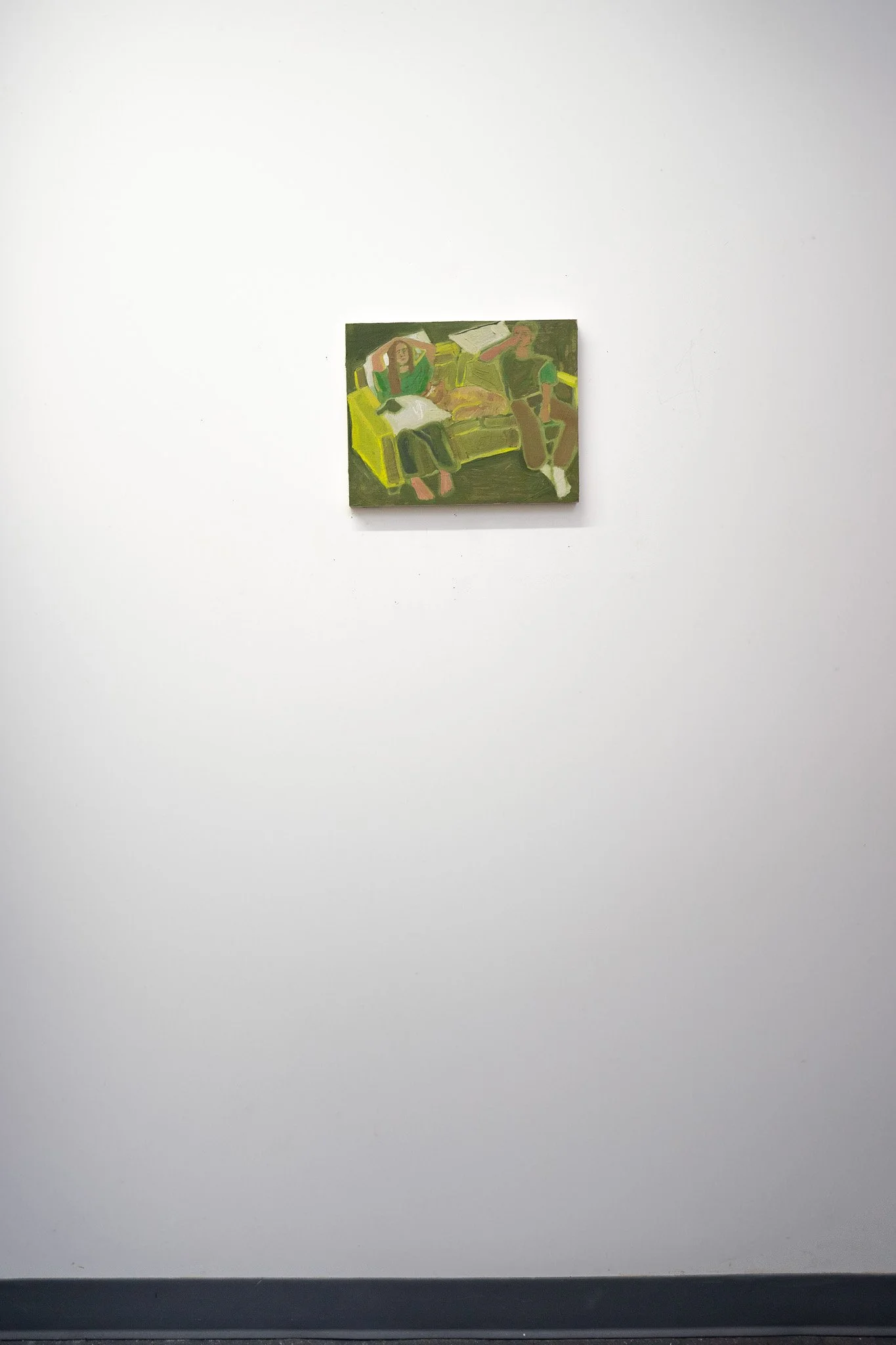   memory and desire [Julia and Emma with Ladybird]   Oil on Panel. 11 × 14 Inches.  2025 
