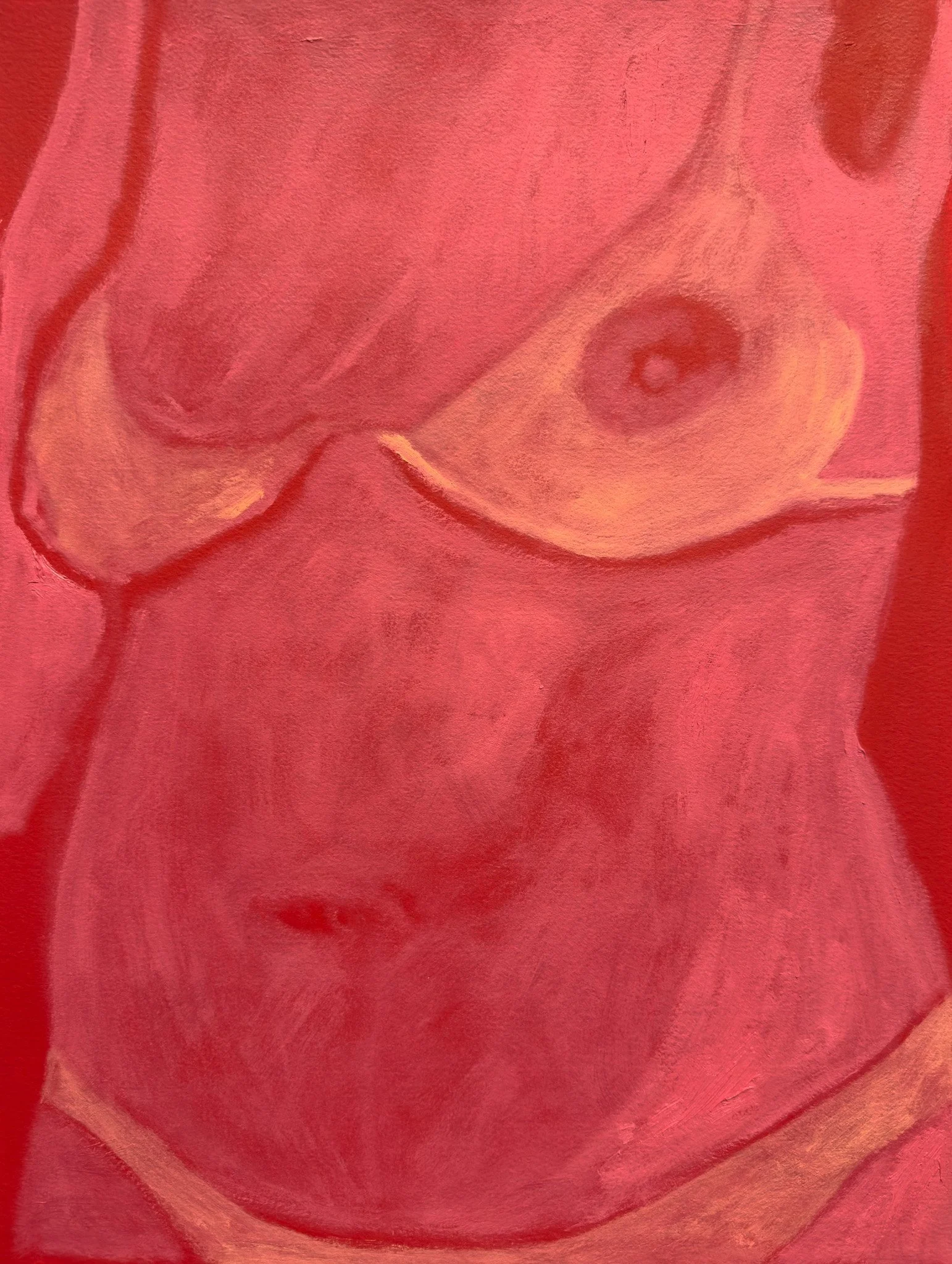   that moves the sun and the other stars    Oil on Paper. 12 × 16 Inches.  2026 