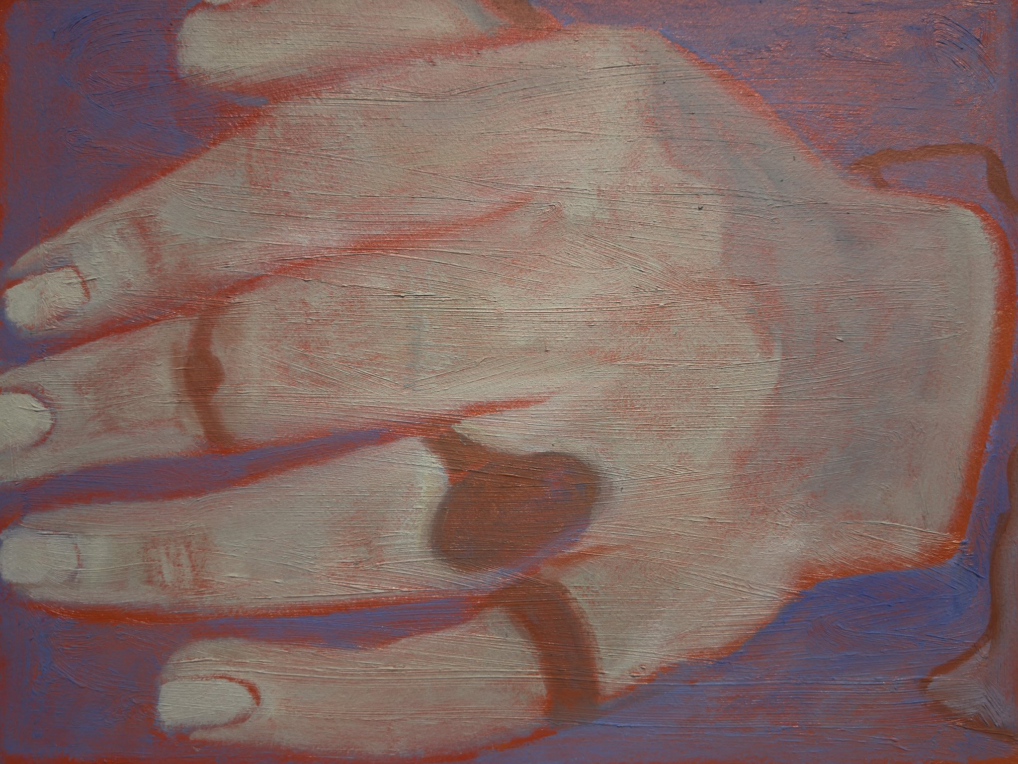   I needed to hear that You loved those imperfections, too Parts of me I could not hide but wanted to   Oil on Paper. 12 × 16 Inches.  2026 