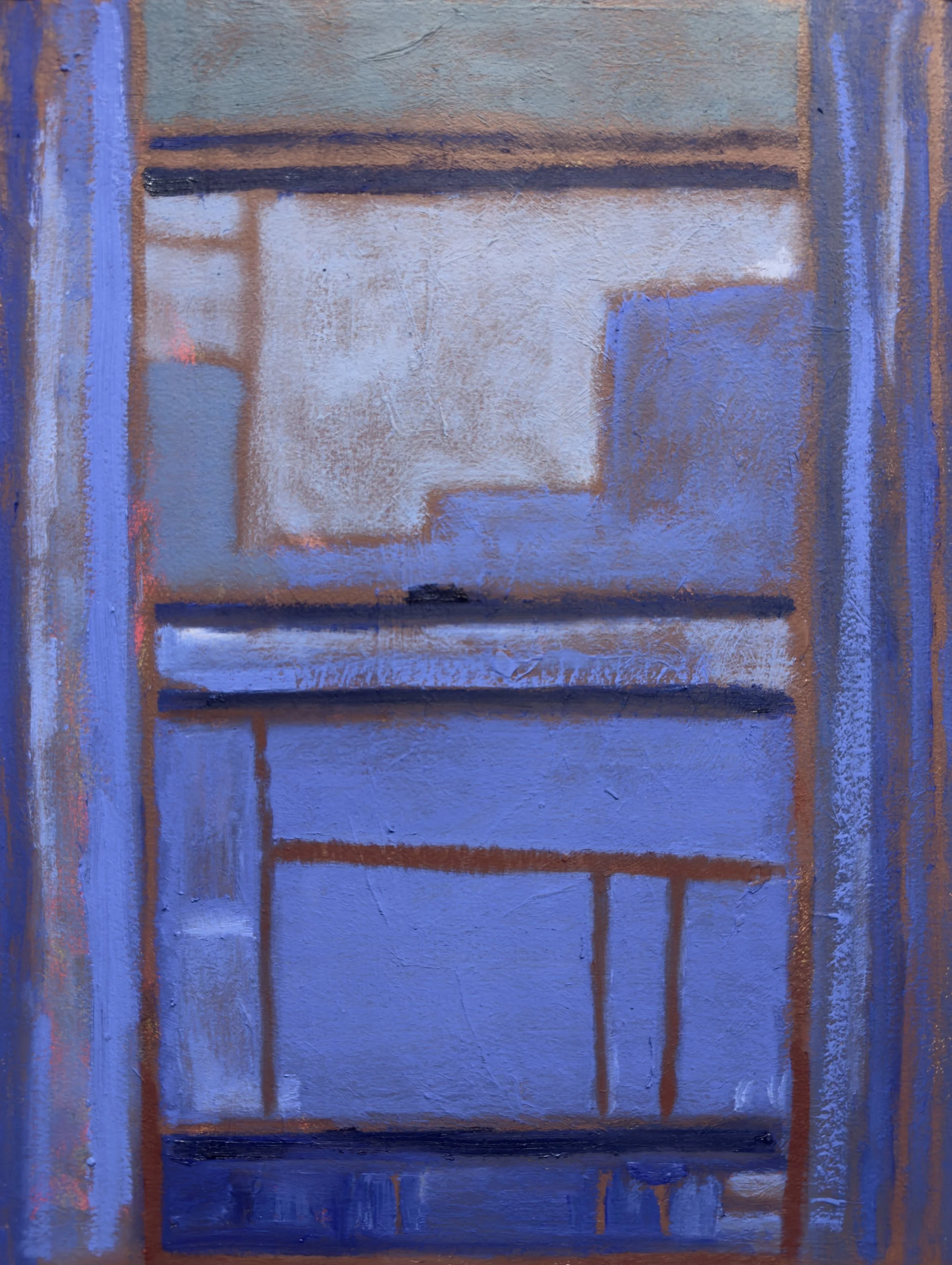   I remember you came to my house in the rain Stood on the front porch Told me you were sorry   Oil on Paper. 12 × 16 Inches.  2026 